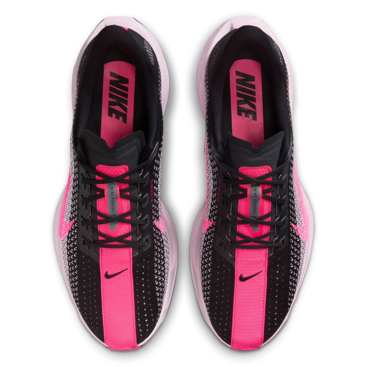 Men's Pegasus Plus Running Shoes Black / Pink Foam / Hyper Pink