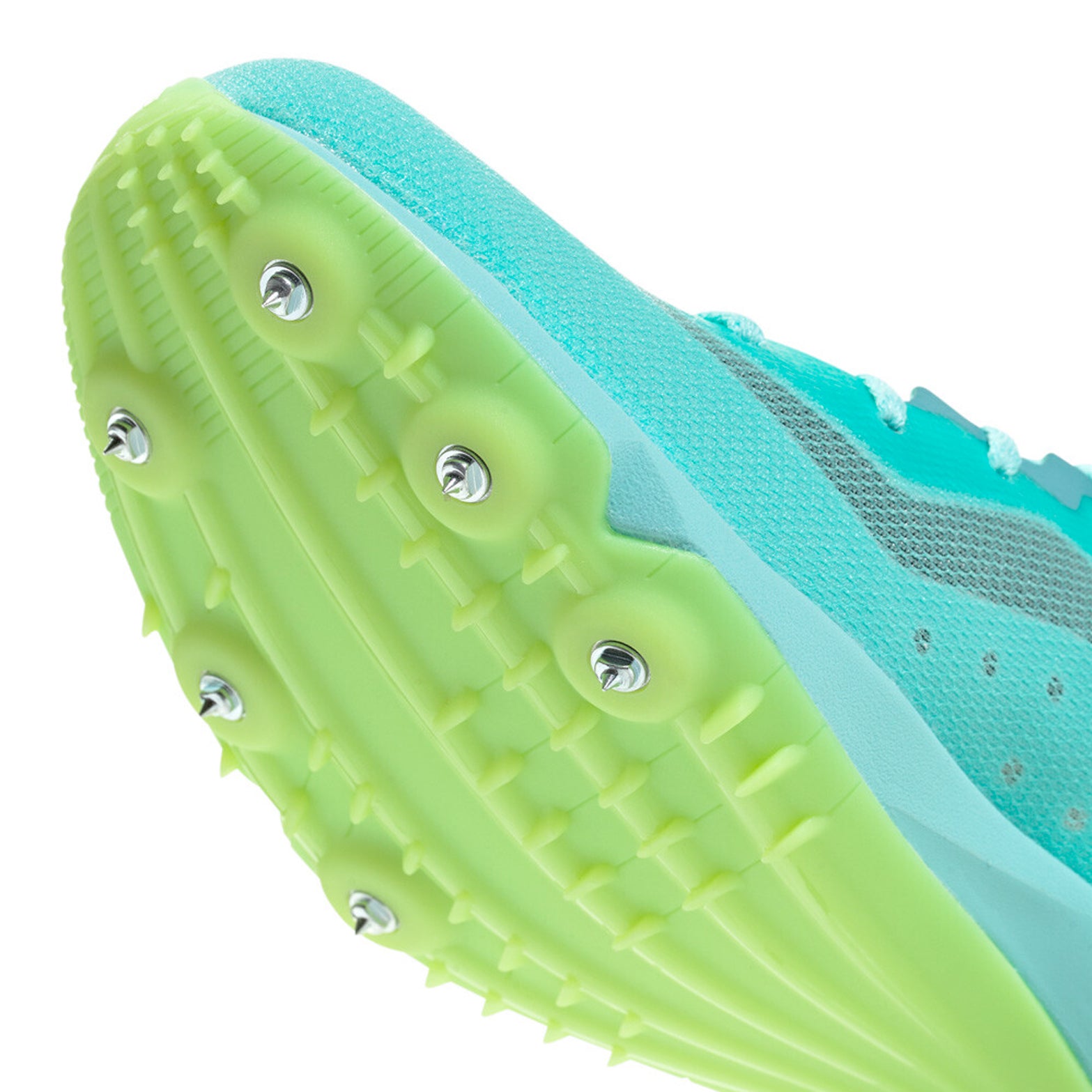 Distancestar Running Spikes Flash Aqua / Cloud White / Lucid Lemon - Achilles Heel
