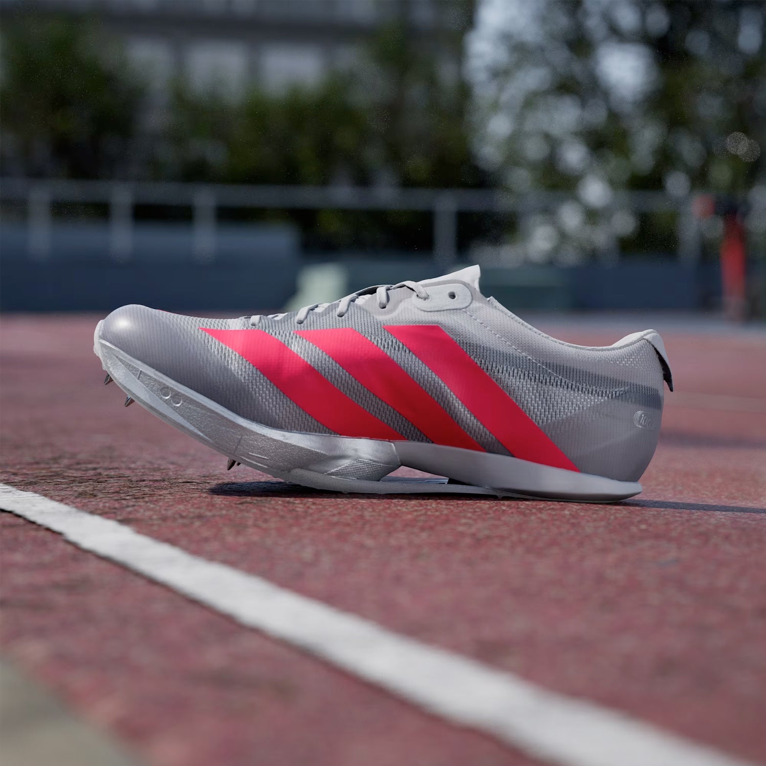 Adizero Prime SP4 Running Spikes Grey Two / Lucid Red / Silver Metallic - Achilles Heel