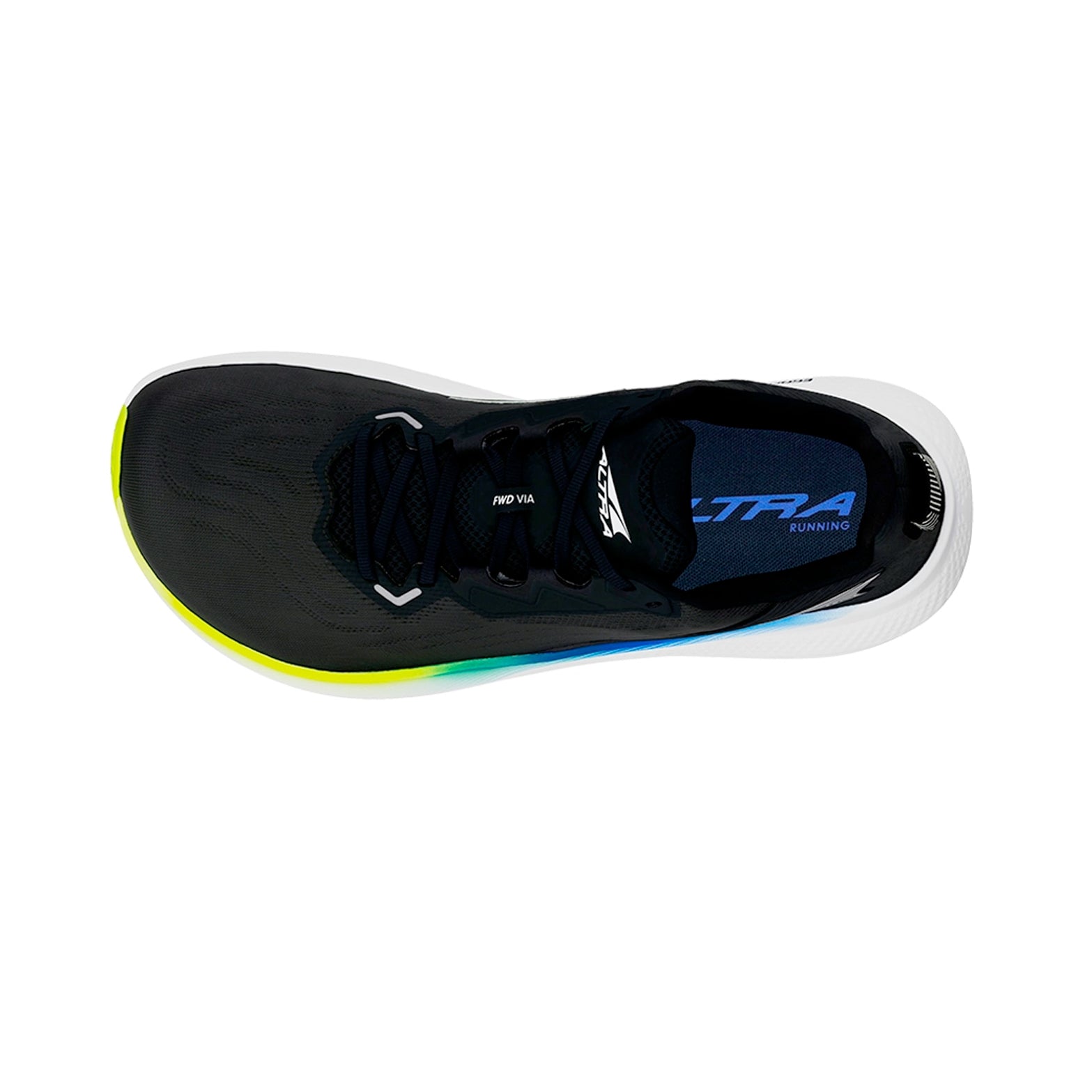 Men's FWD VIA Running Shoes Black / Blue - Achilles Heel