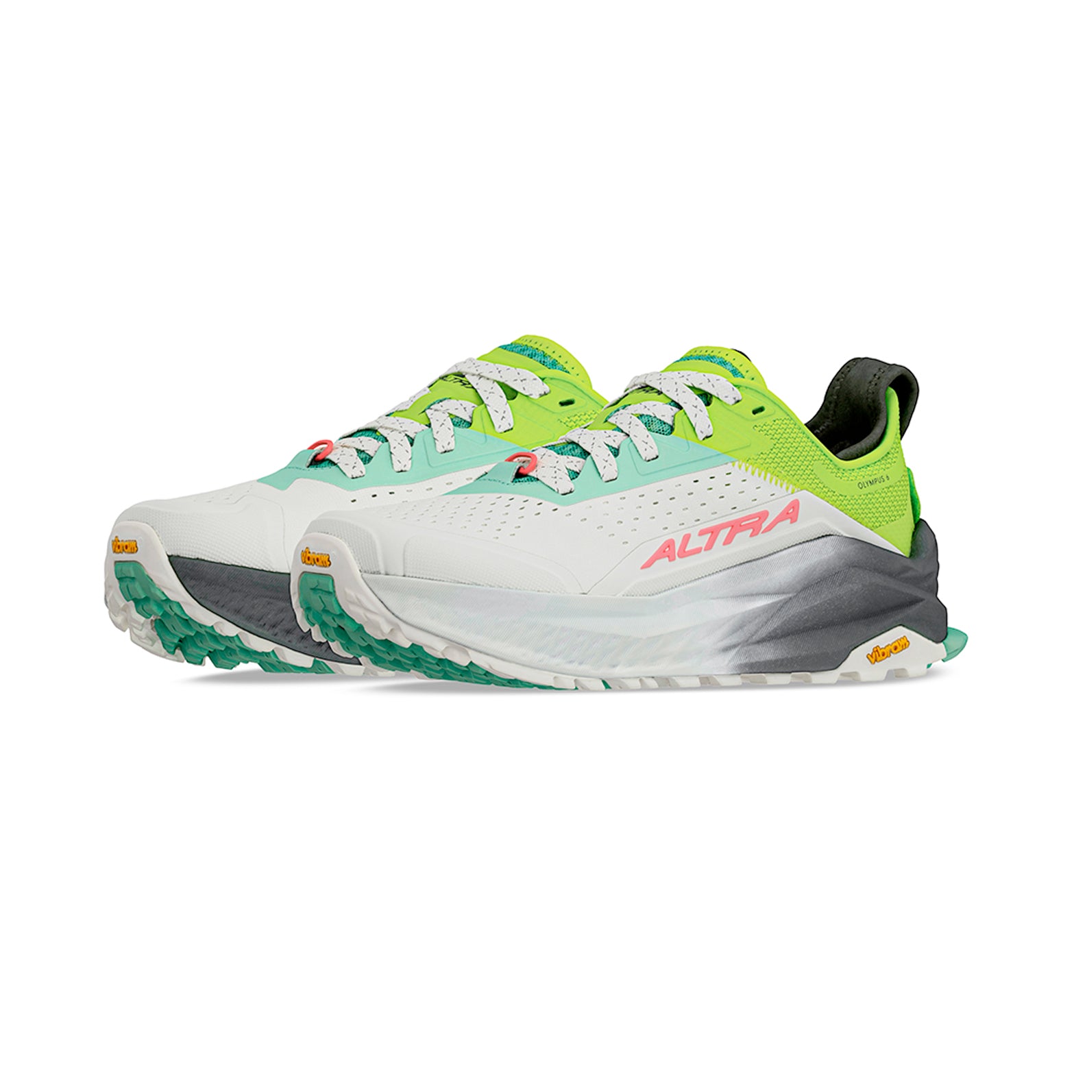 Women's Olympus 6 Trail Running Shoes Grey / Lime - Achilles Heel