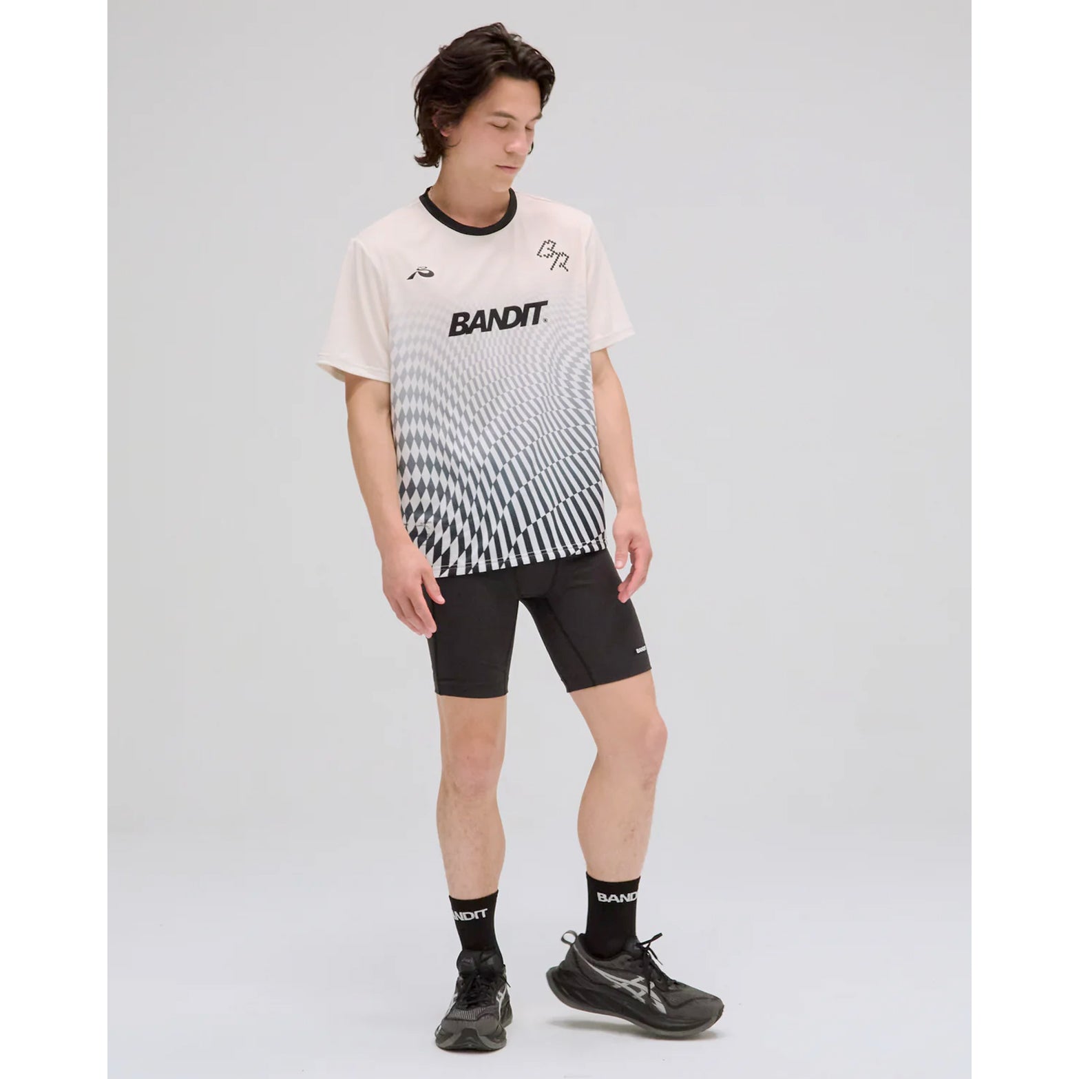 Men's Drift Mosaic Performance Tee Chalk / Black - Achilles Heel