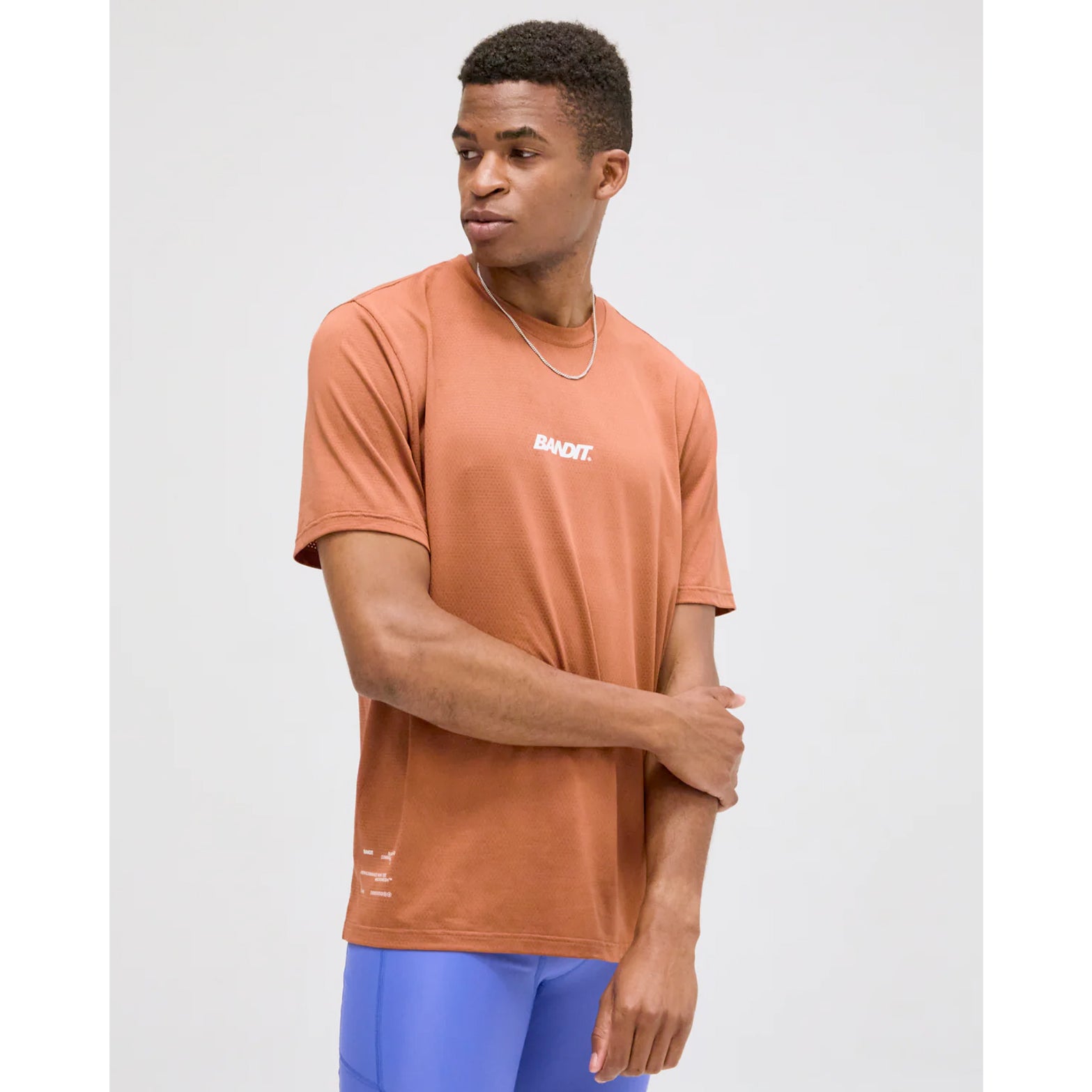 Men's MicroMesh Run Tee Rust - Achilles Heel