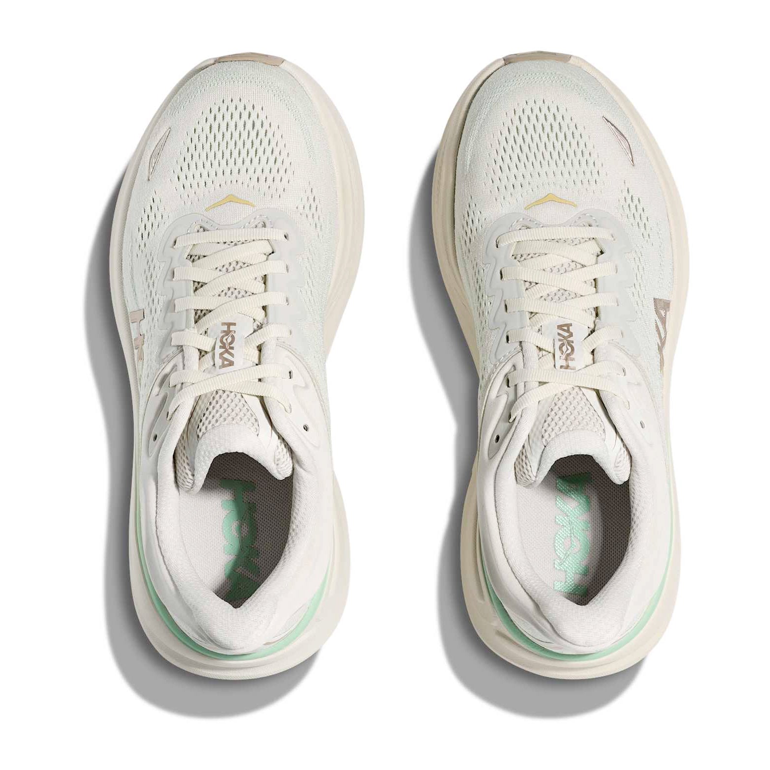 Women's Bondi 9 Running Shoes Truffle Salt / Sea Glass - Achilles Heel