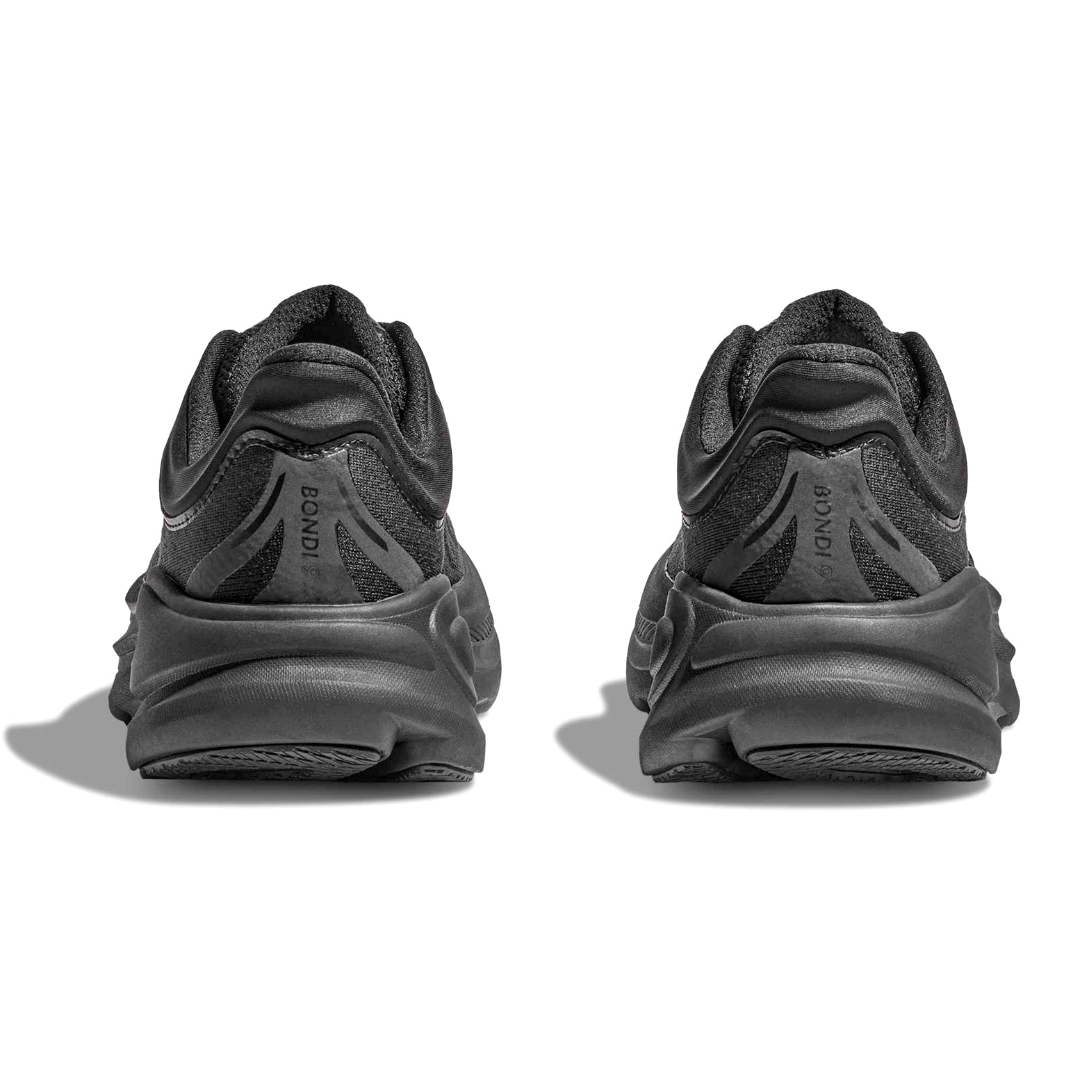 Men's Bondi 9 Wide Fit Running Shoes Black / Black - Achilles Heel