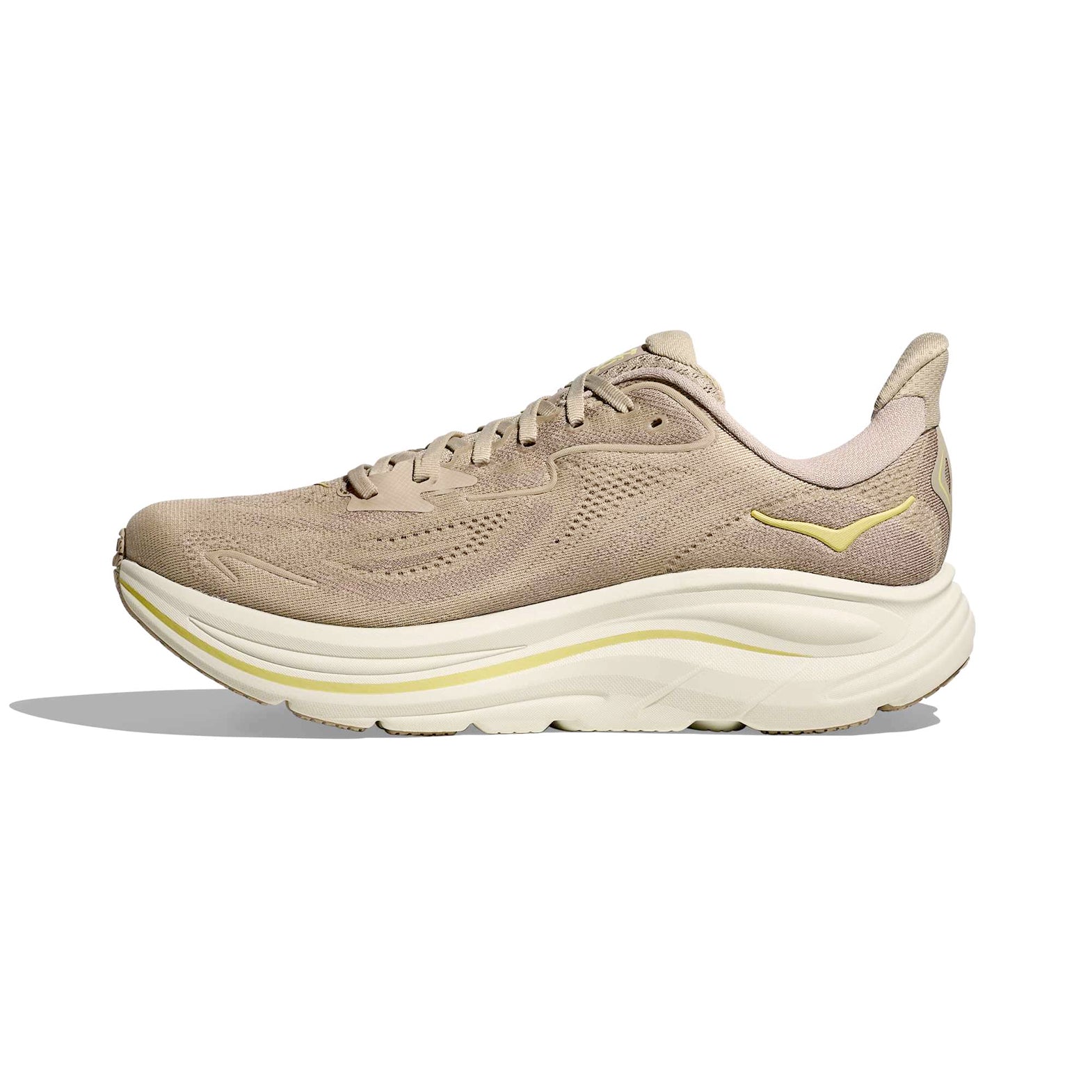 Men's Clifton 10 Running Shoes Raw Linen / Stone - Achilles Heel
