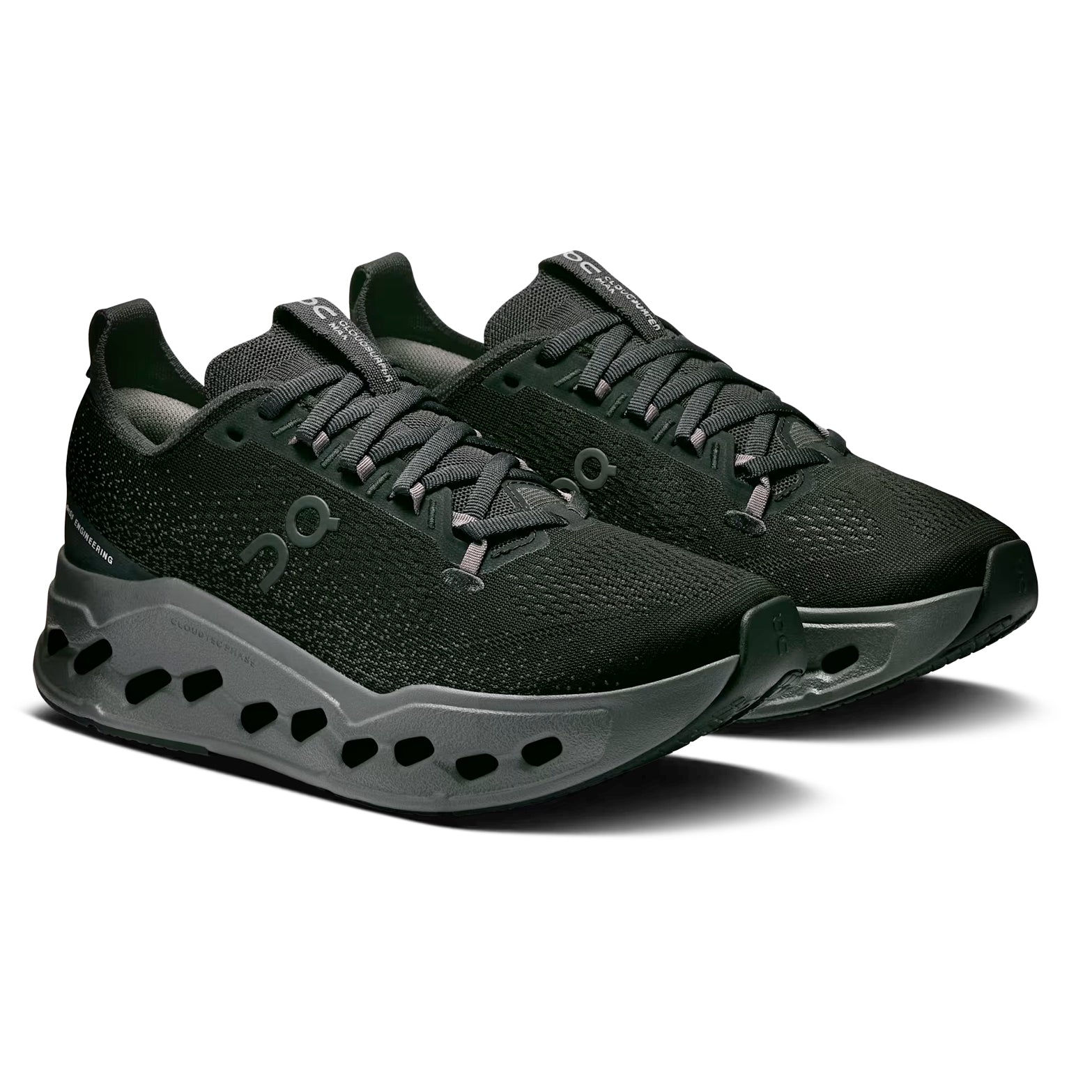 Women's Cloudsurfer Max Running Shoes Black / Eclipse - Achilles Heel