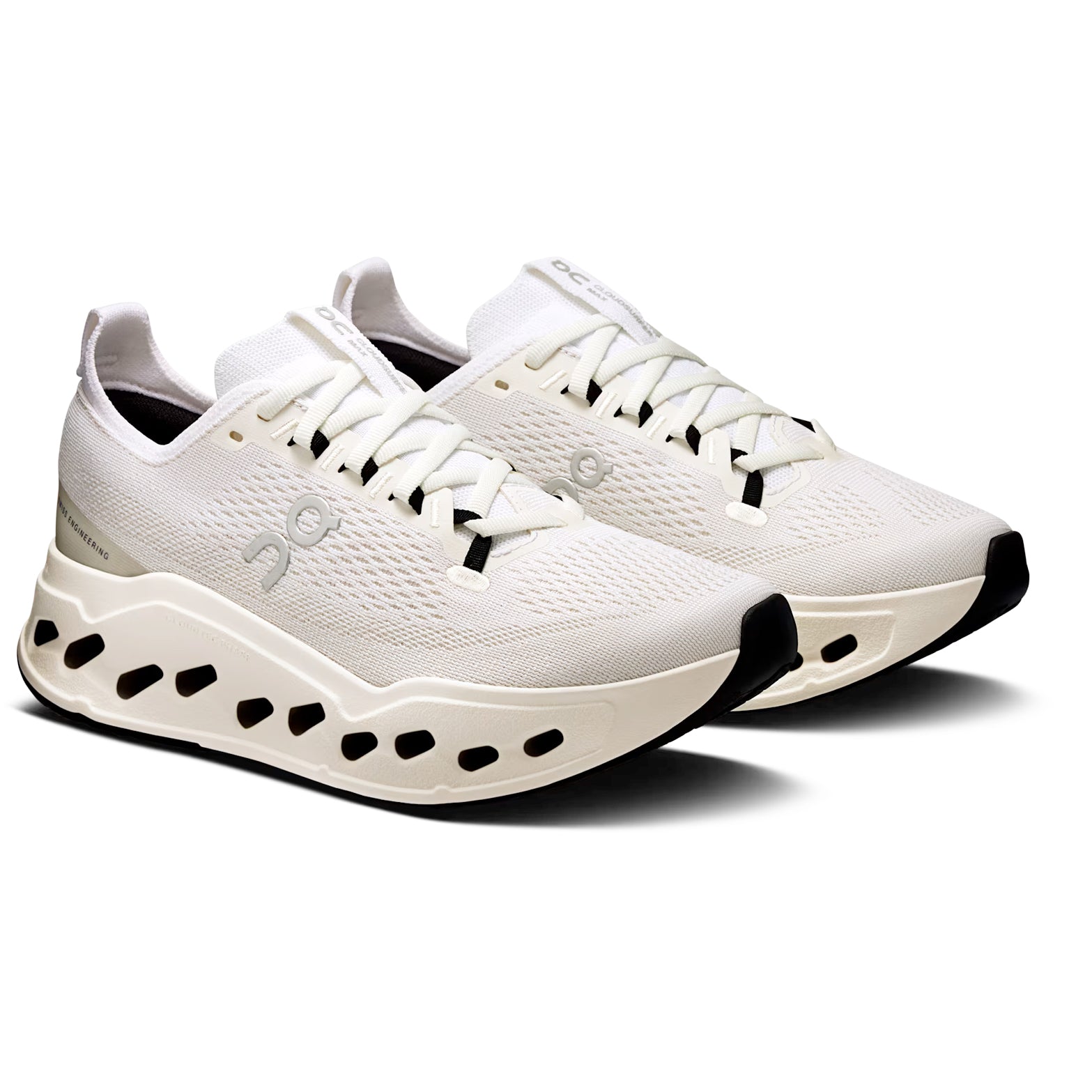 Women's Cloudsurfer Max Running Shoes White / White - Achilles Heel