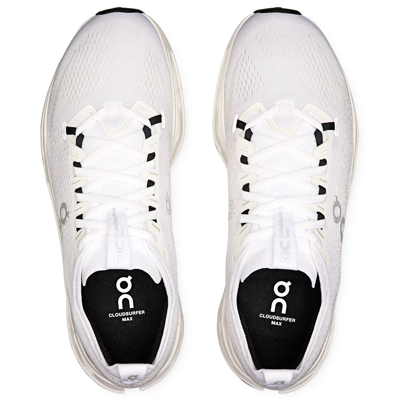 Men's Cloudsurfer Max Running Shoes White / White - Achilles Heel