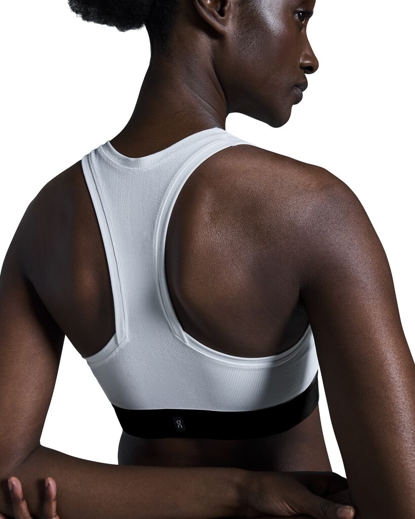 Women's Pace Bra Undyed-White / Black - Achilles Heel