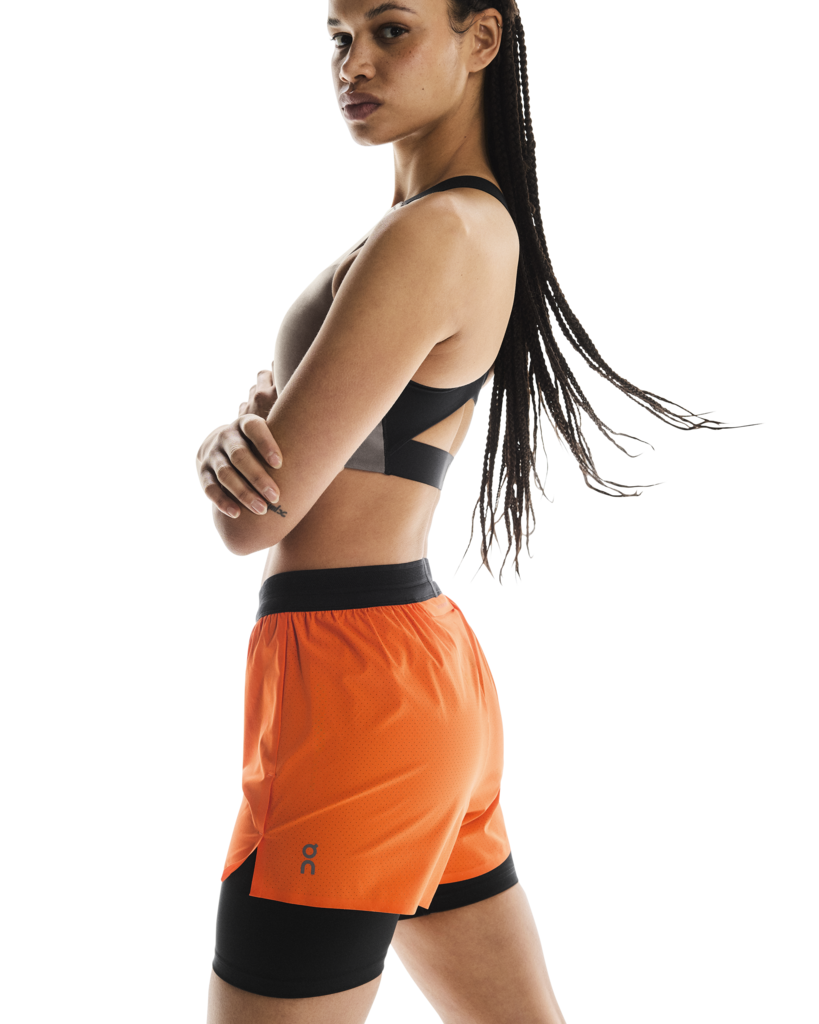 Women's 3 Inch Performance 2 in 1 Shorts Flame - Achilles Heel