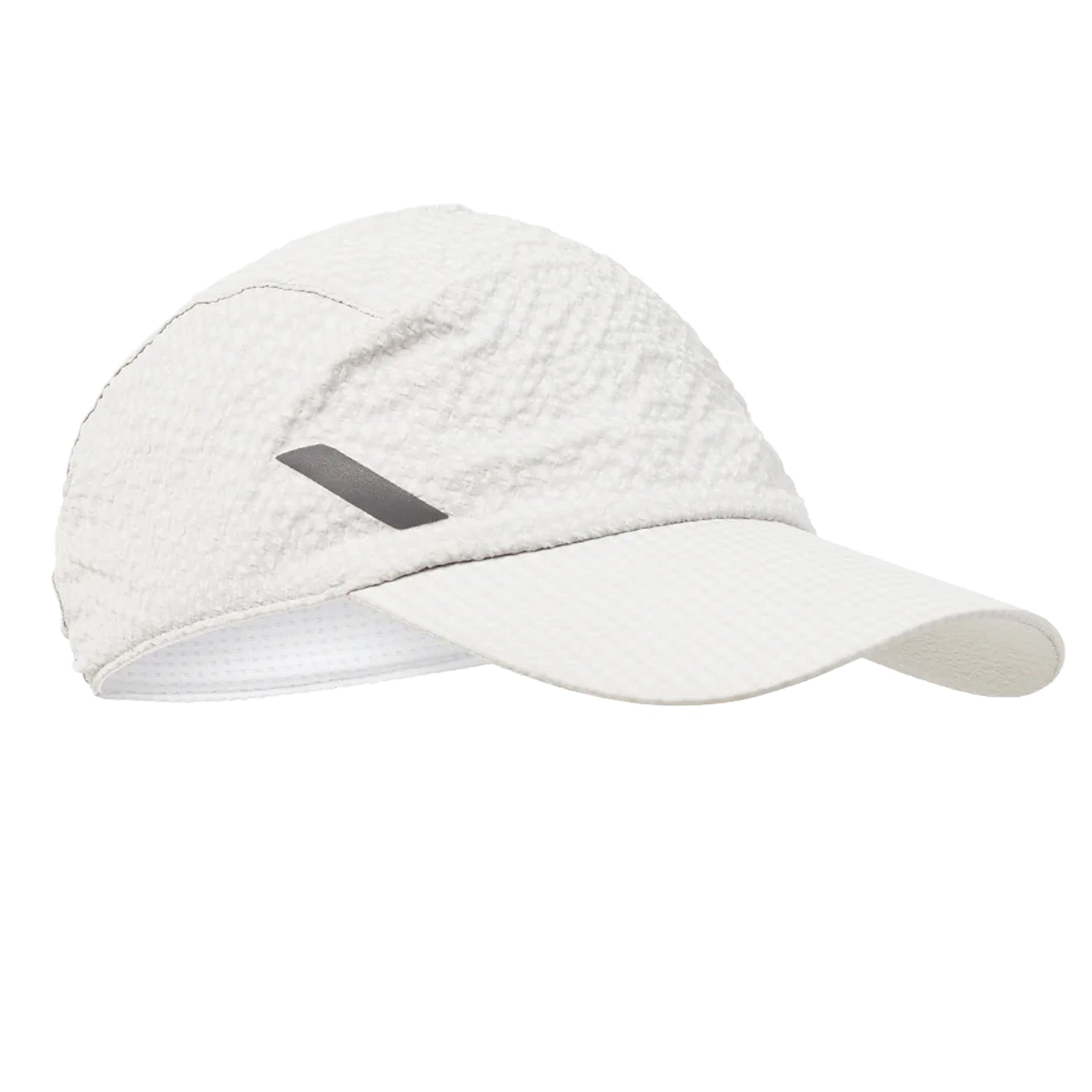 Soar Dart Cap Silver Grey front view showing 3D textured surface, padded face fabric and extended peak