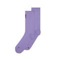 On Elite Run Sock High in Hyper Bloom — product shot showing hyper bloom ultra-light 34g construction with ventilation panels, compression zones, built-in arch support, ribbed instep and reflective yarn on cuff for distance running