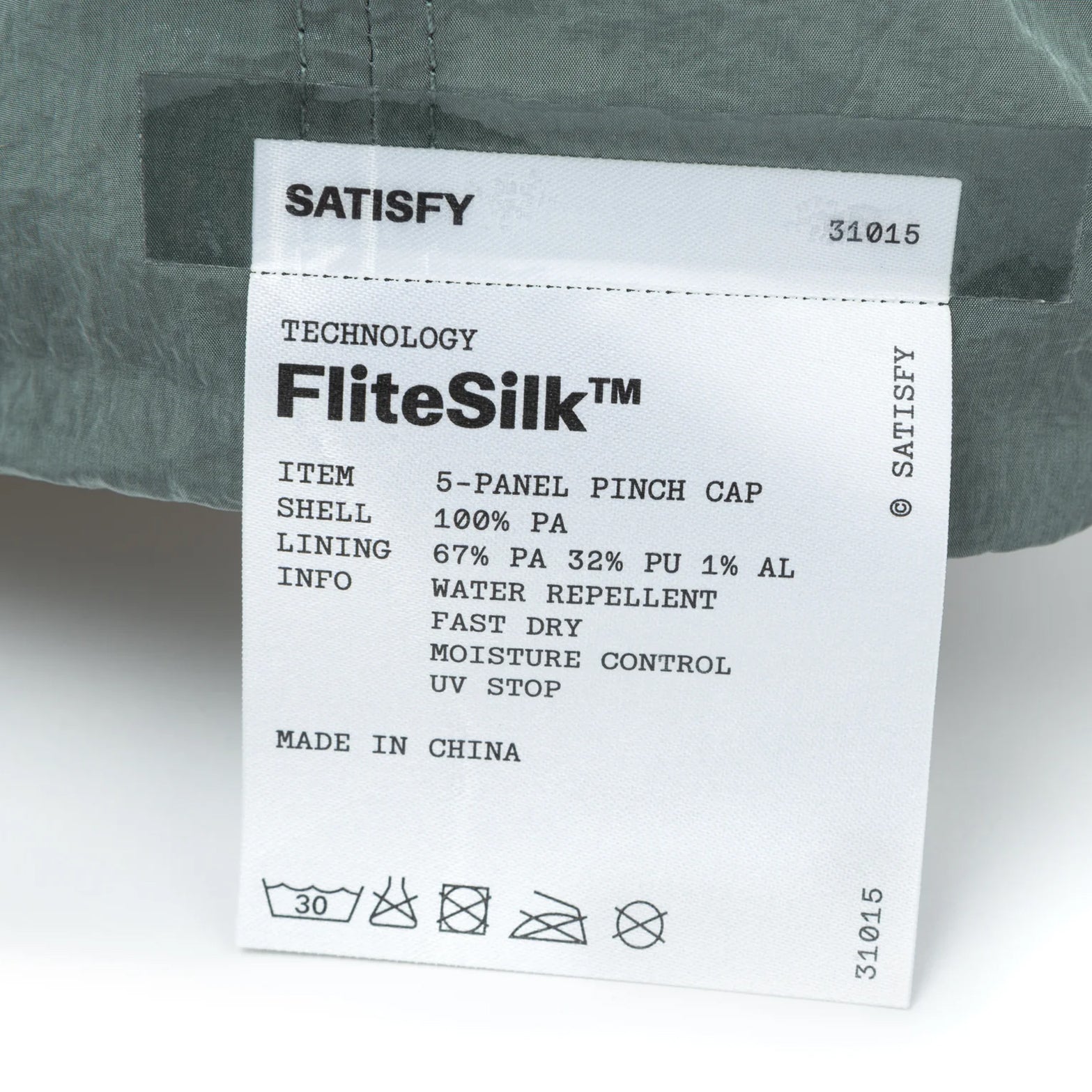 FliteSilk 5 Panel Pinch Cap LSD Oil Green