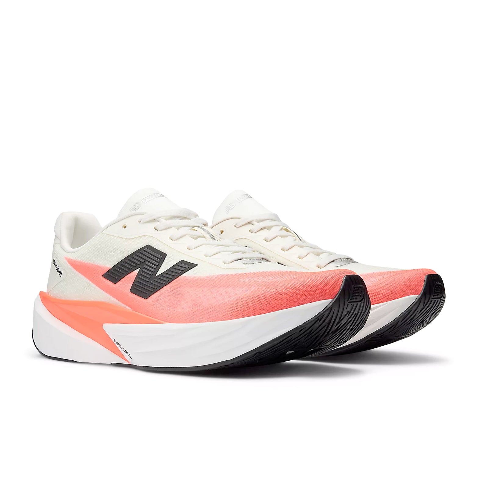 Men's Fuelcell Rebel v5 Running Shoes Urgent Red / White / Sea Salt - Achilles Heel