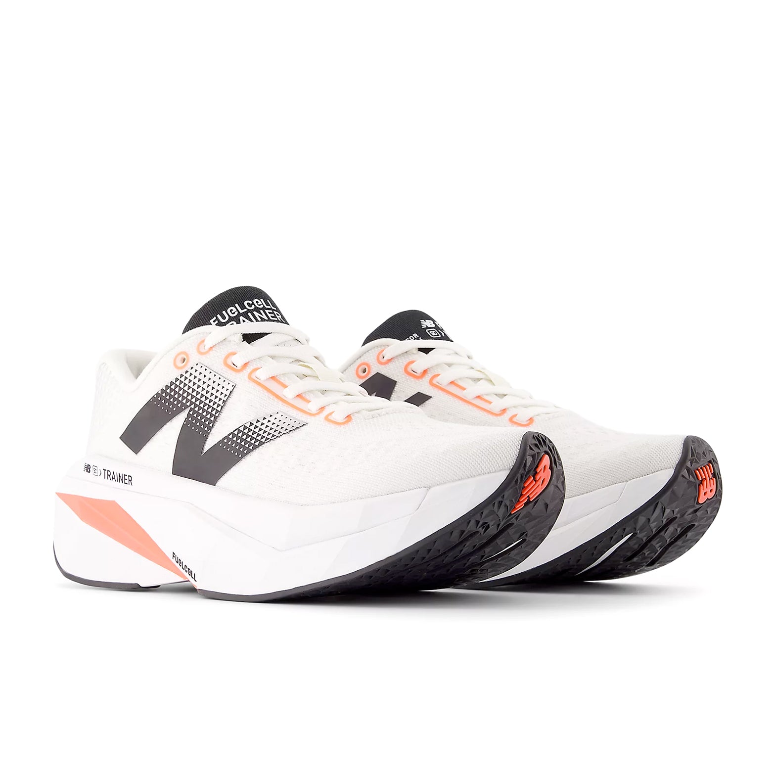 Women's FuelCell SuperComp Trainer v3 Running Shoes Sea Salt / Urgent Red / Black - Achilles Heel