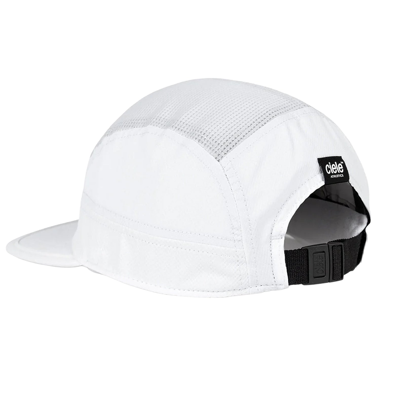 Ciele GOCap Classic Athletics Ghost back view showing adjustable rear closure with reflective elements for low-light visibility