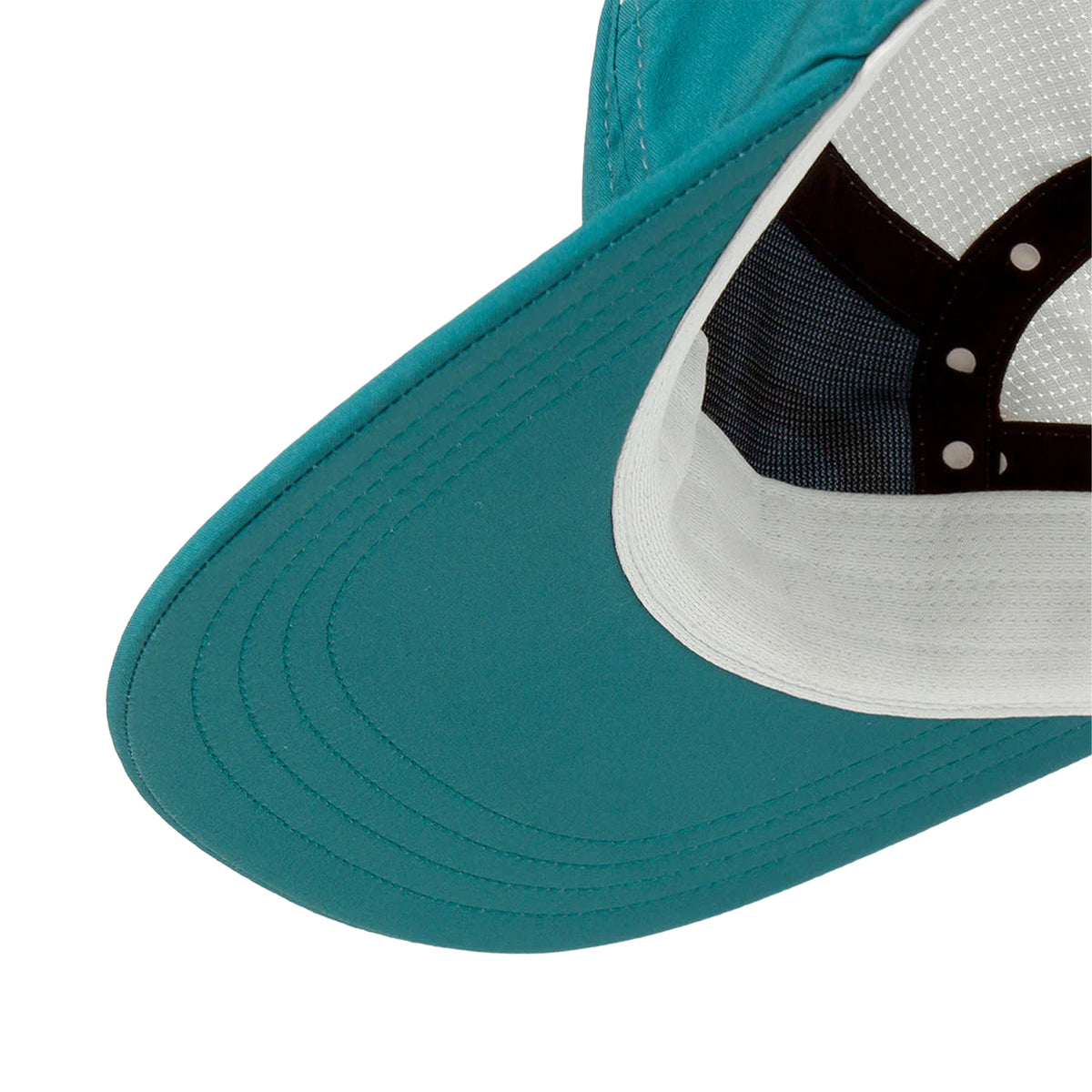 Ciele GOCap Comp Century Harbor Light Grey bottom product view showing pliable SOFTflat brim for easy packability with lightweight 47-gram construction
