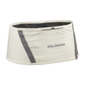 Salomon High Pulse Belt Icicle Castlerock front view showing expandable pockets and four-way stretch construction