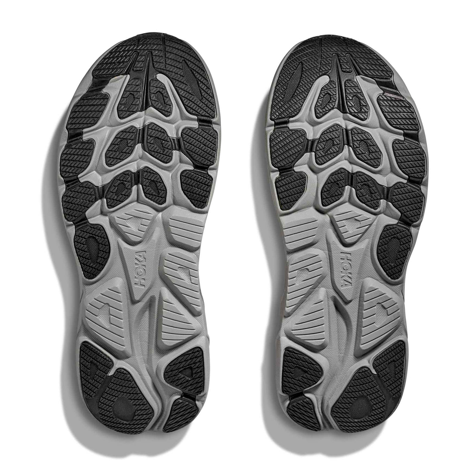Men's Clifton 10 Running Shoes Black / Galactic Grey - Achilles Heel
