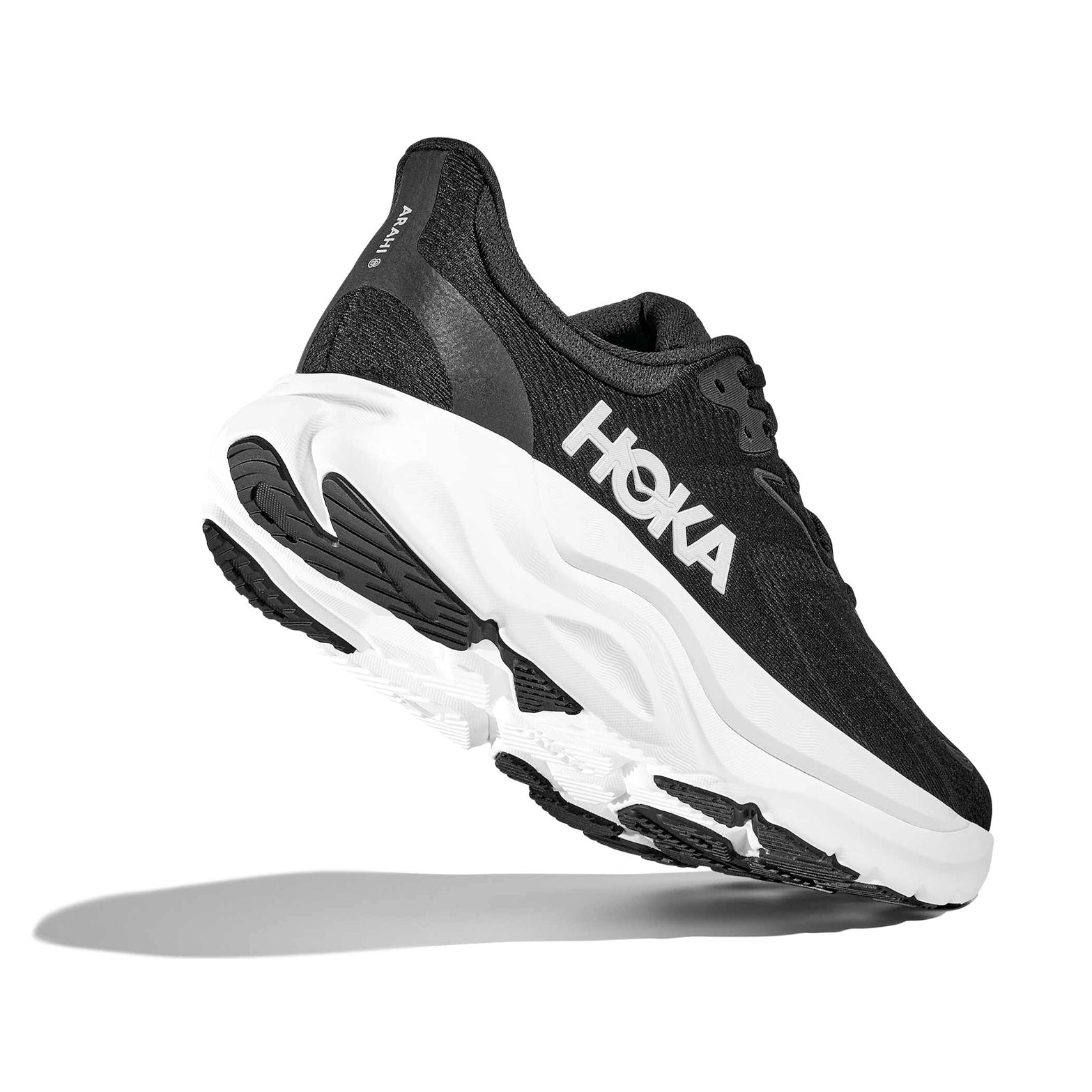 Women's Arahi 8 Running Shoes Black / White - Achilles Heel