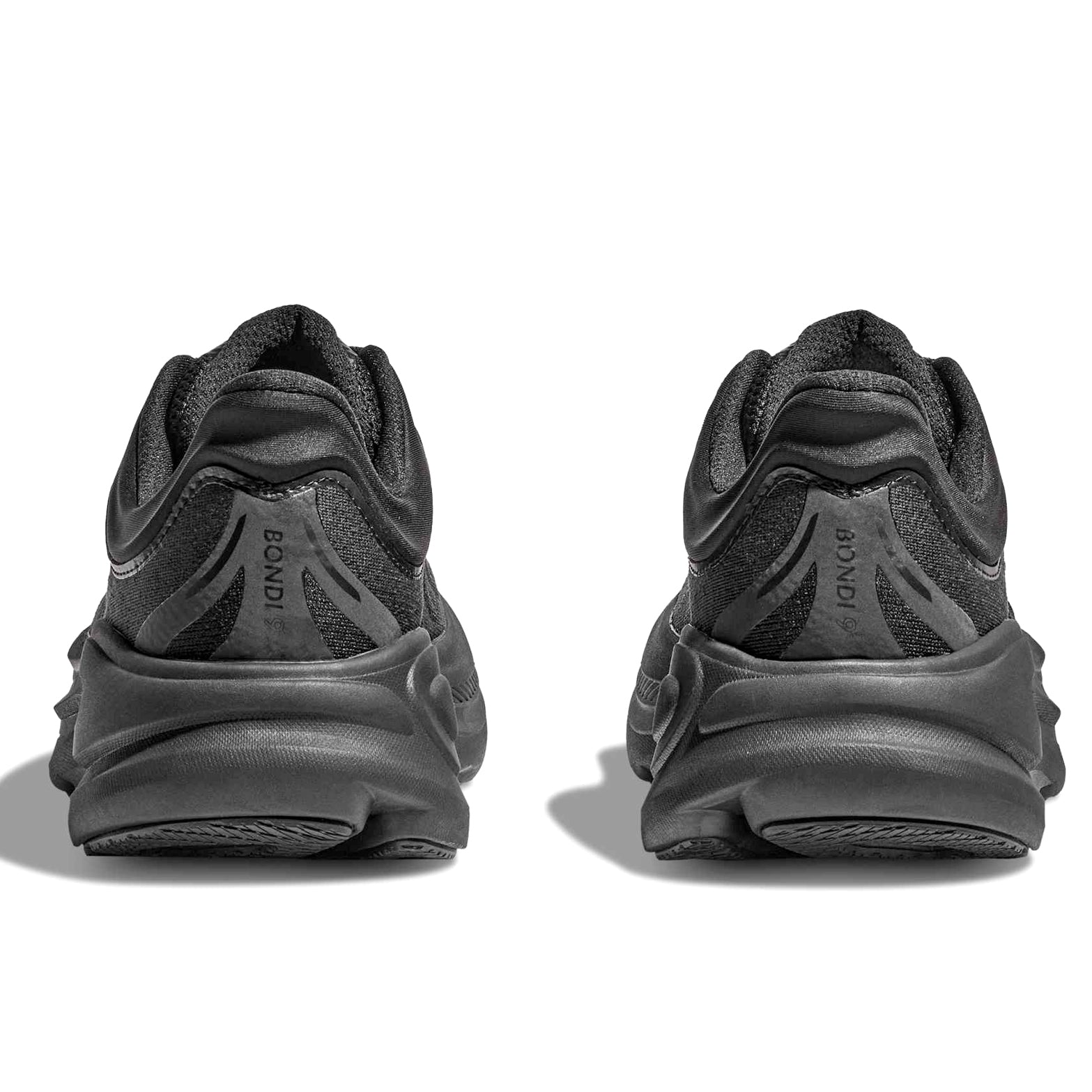 Women's Bondi 9 Wide Fit Running Shoes Black / Black - Achilles Heel