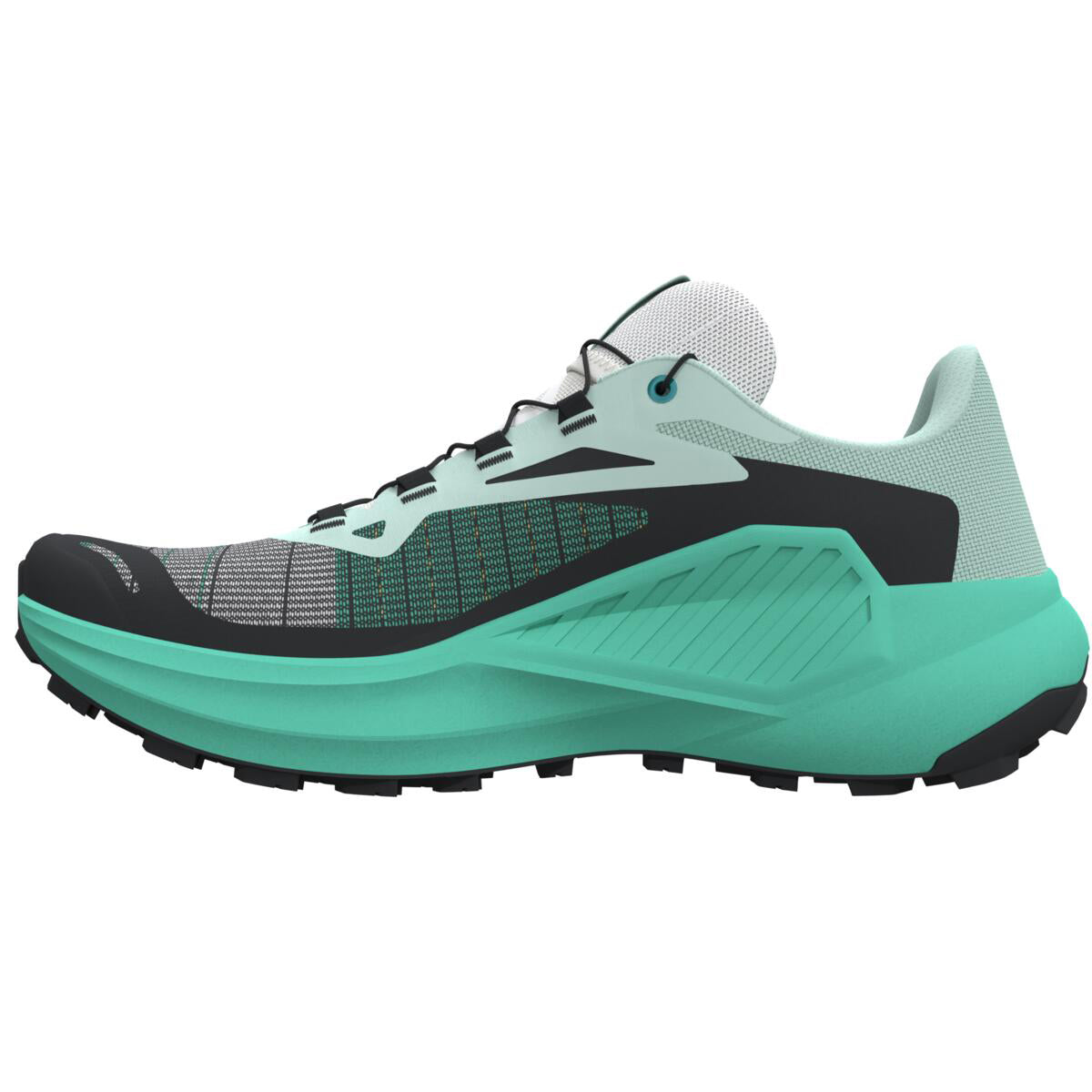 Salomon Women's Genesis Trail Running Shoes Bay / Electric Green / Cherry Tomato - Achilles Heel