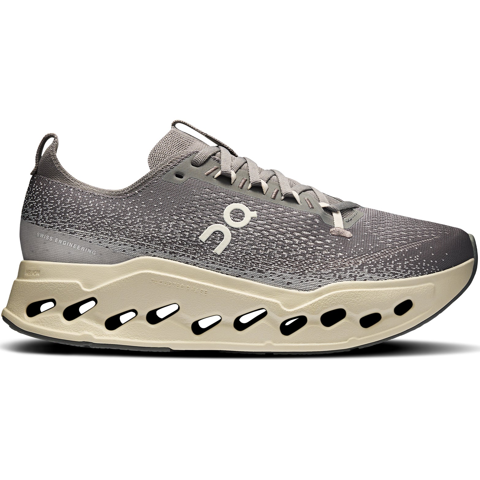 On Men's Cloudsurfer Max Running Shoes Asphalt Ice at Achilles Heel