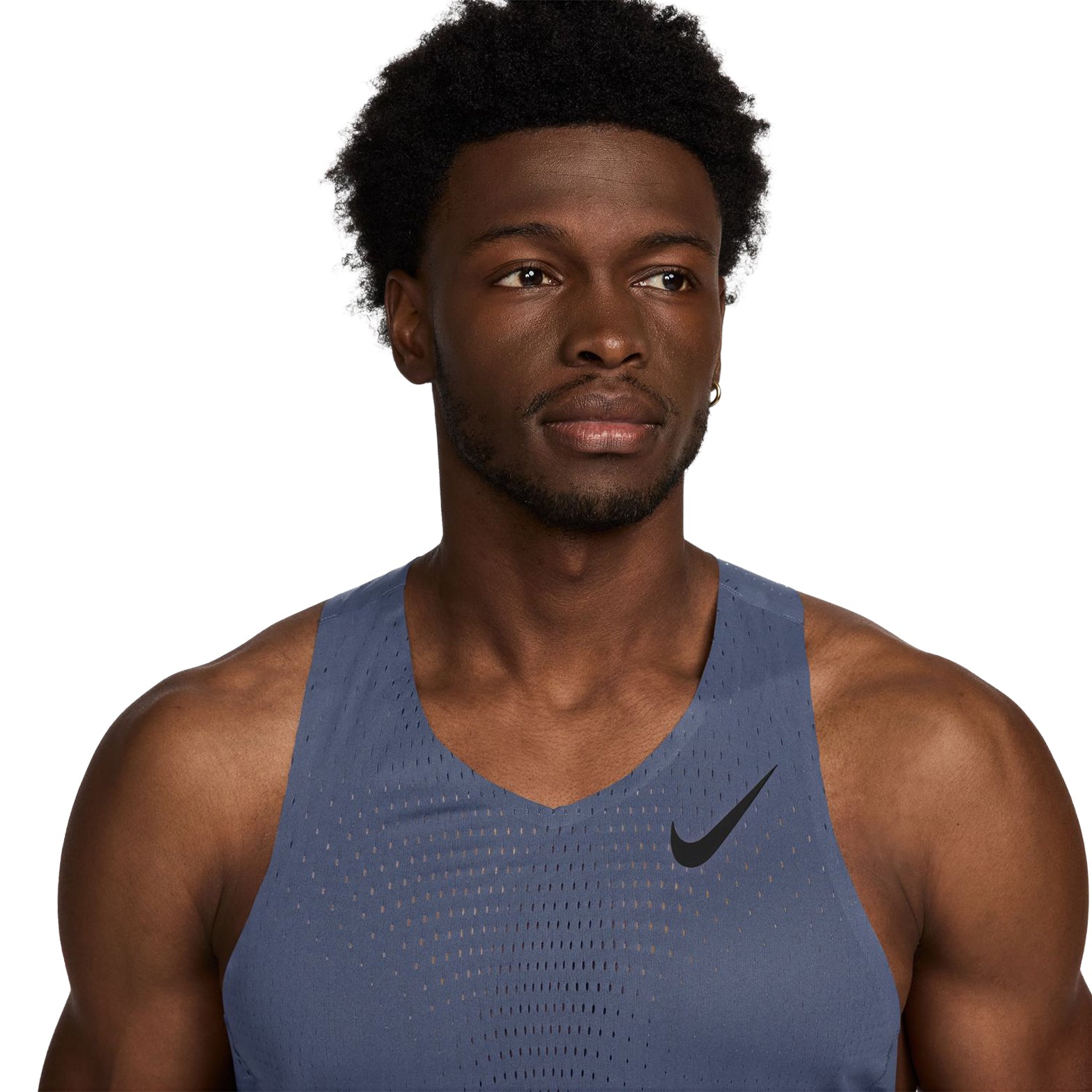 Men's Dri-FIT AeroSwift ADV Running Vest Diffused Blue / Black - Achilles Heel
