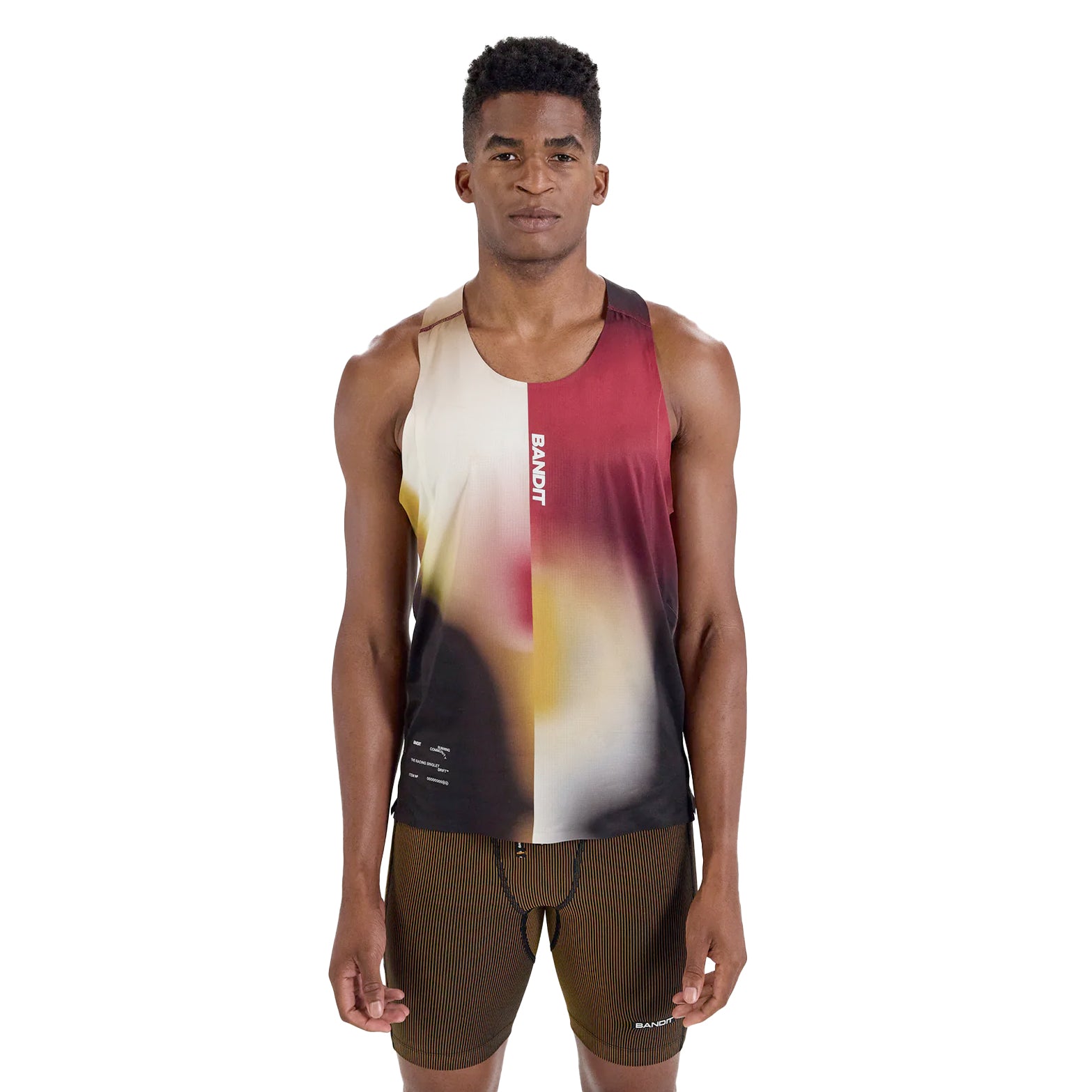 Men's Drift Racing Singlet Dijon / Fig Gradient - Achilles Heel