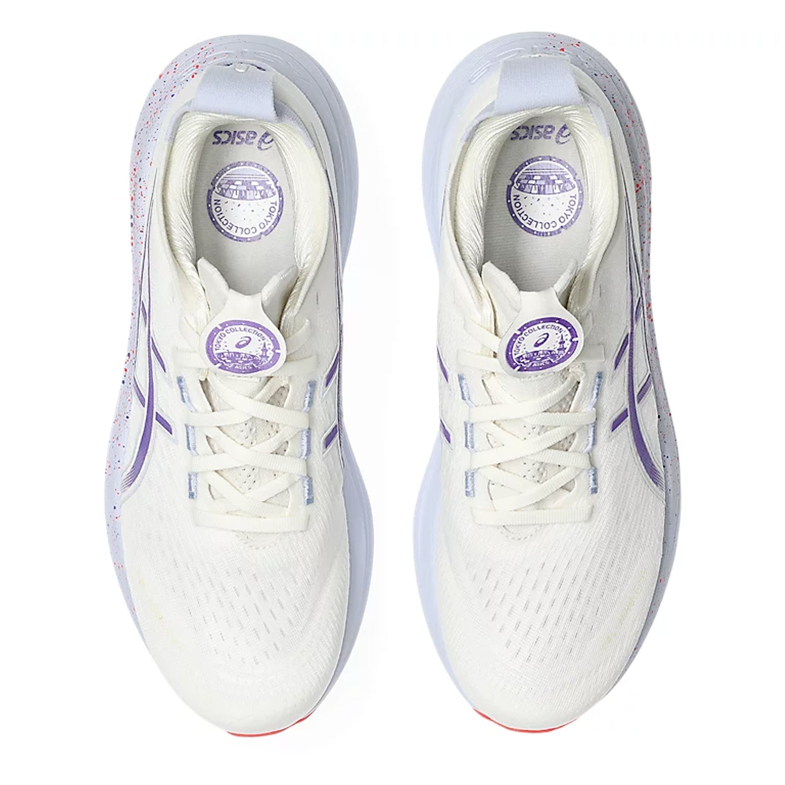 Men's Gel-Nimbus 27 Tokyo Running Shoes Cream / Edo Purple - Achilles Heel