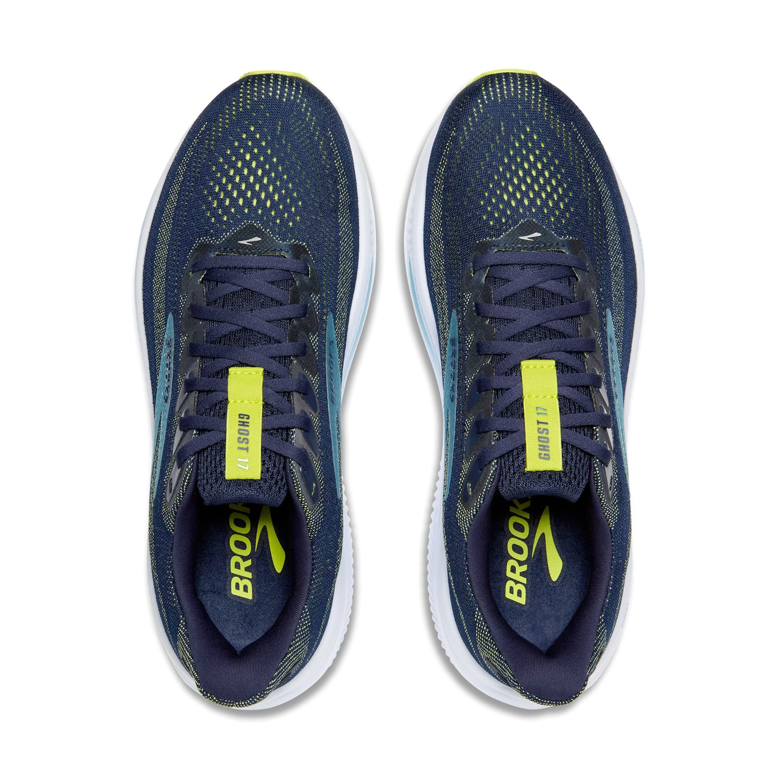 Men's Ghost 17 Running Shoes Peacoat / Lime / Blue - Achilles Heel