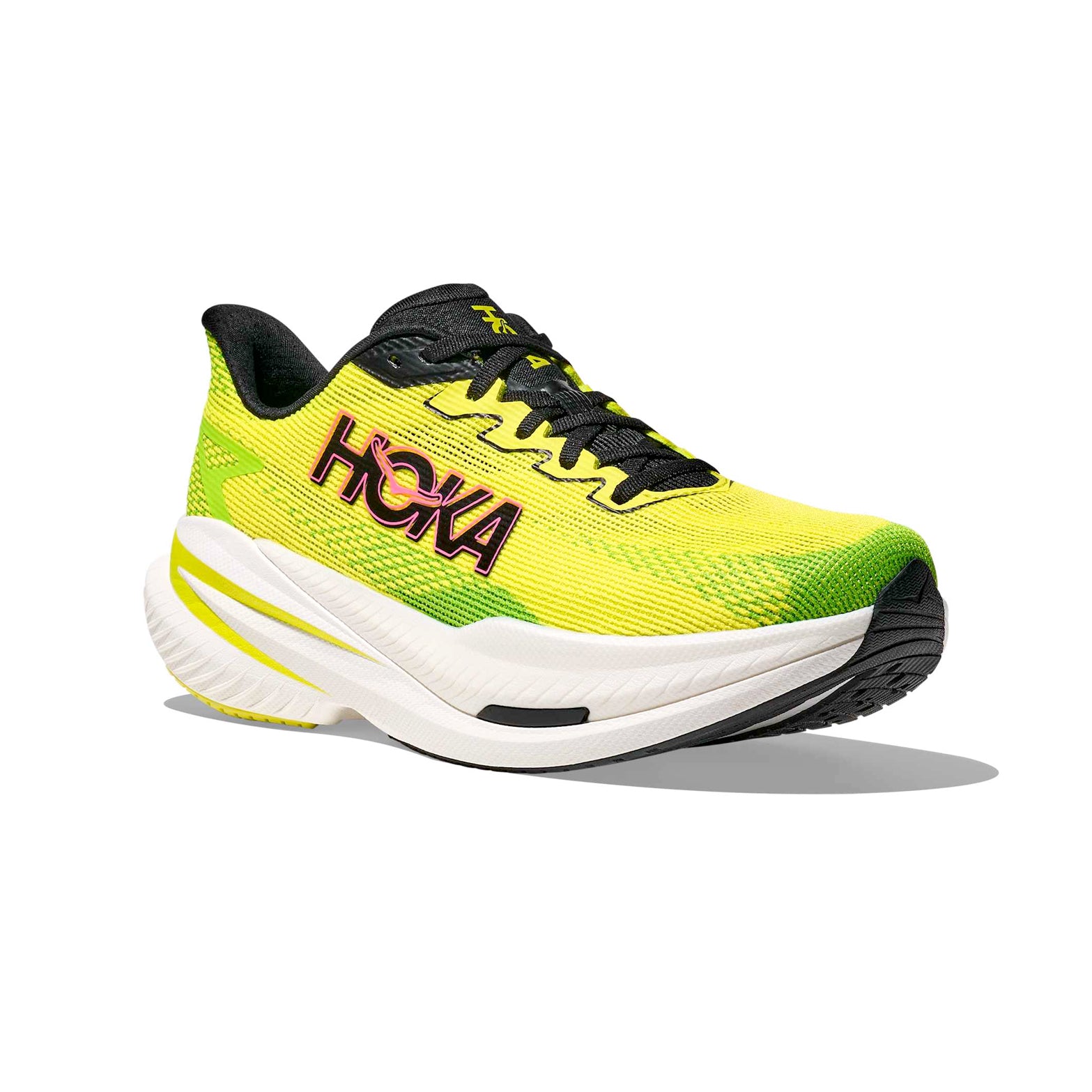 Men's Mach X 3 Running Shoes Skyward Neon Hoka Citrus / Neon Lime - Achilles Heel