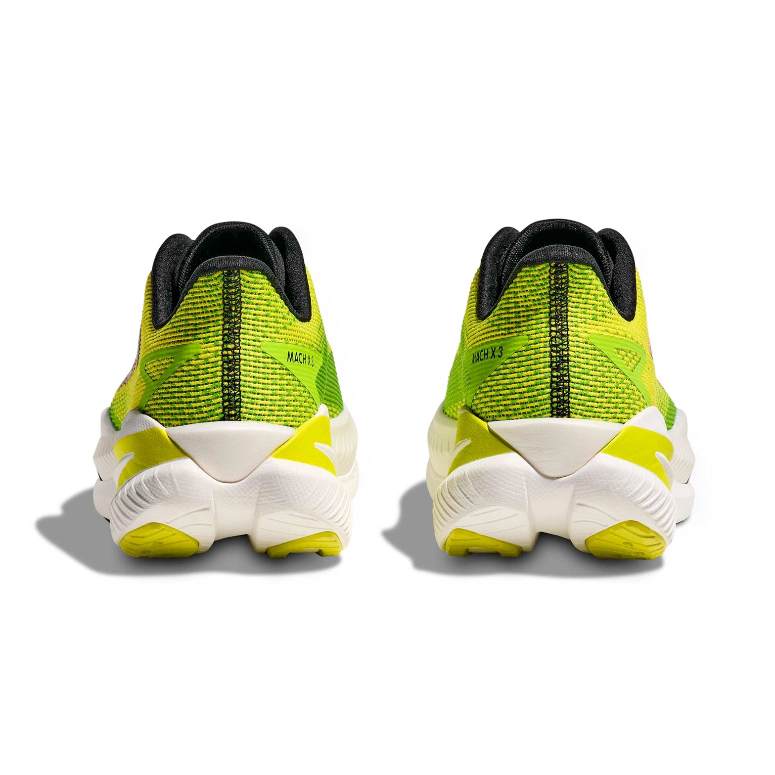 Men's Mach X 3 Running Shoes Skyward Neon Hoka Citrus / Neon Lime - Achilles Heel