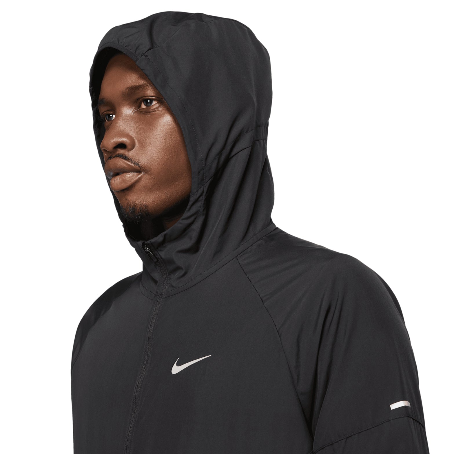 Men's Miler Repel Running Jacket Black / Black - Achilles Heel