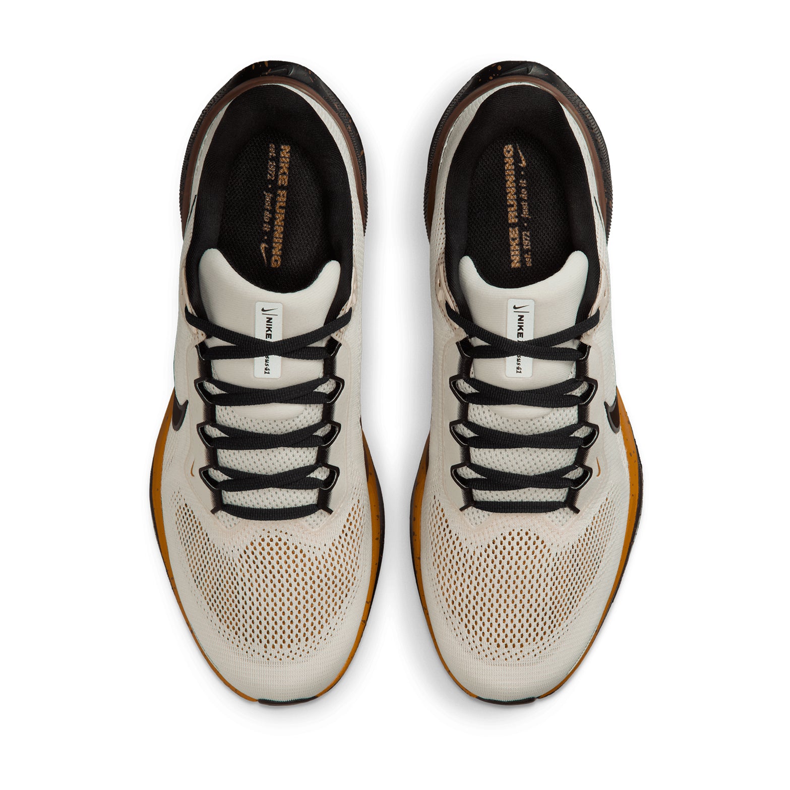 Men's Pegasus 41 Running Shoes Soft Pearl / Desert Ochre / Fauna Brown / Velvet Brown - Achilles Heel