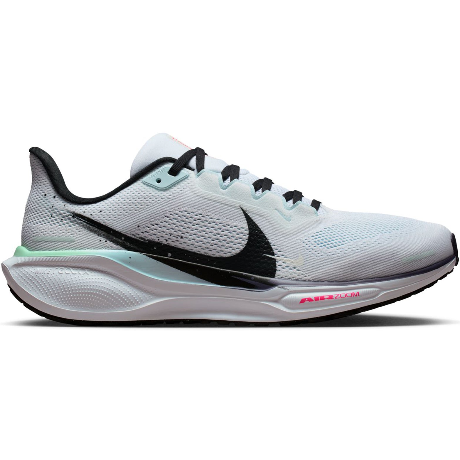 Men's Pegasus 41 Running Shoes White / Black / Hyper Pink