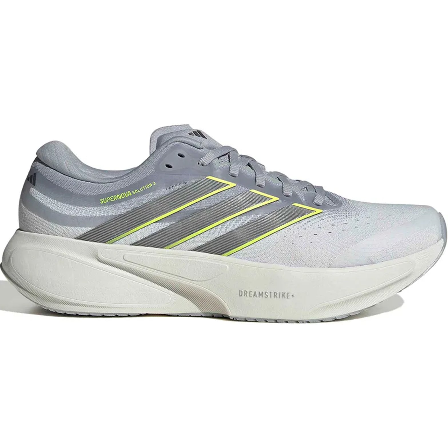 Men's Supernova Solution 3 Running Shoes Crystal White / Iron Metallic / Solar Yellow