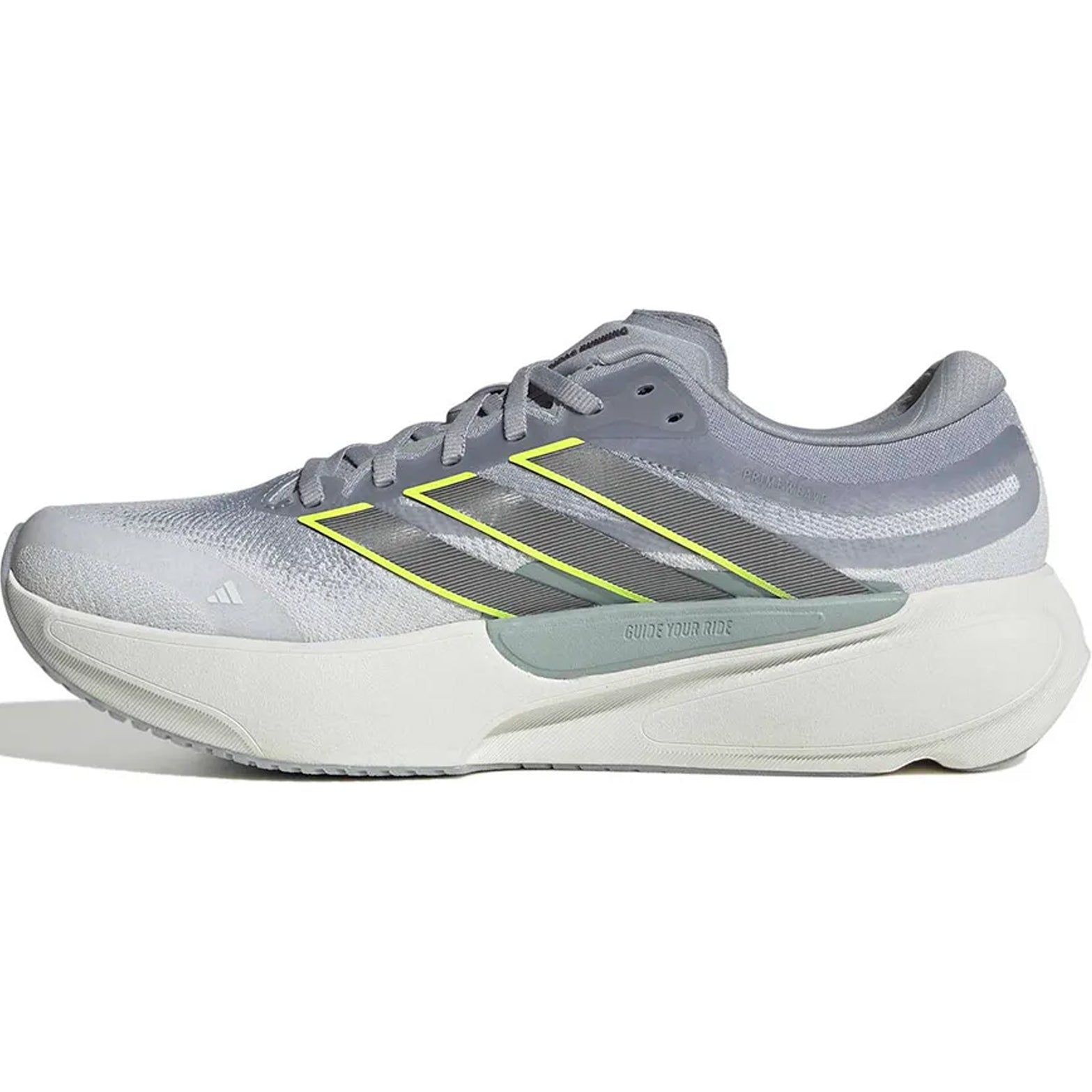 Men's Supernova Solution 3 Running Shoes Crystal White / Iron Metallic / Solar Yellow