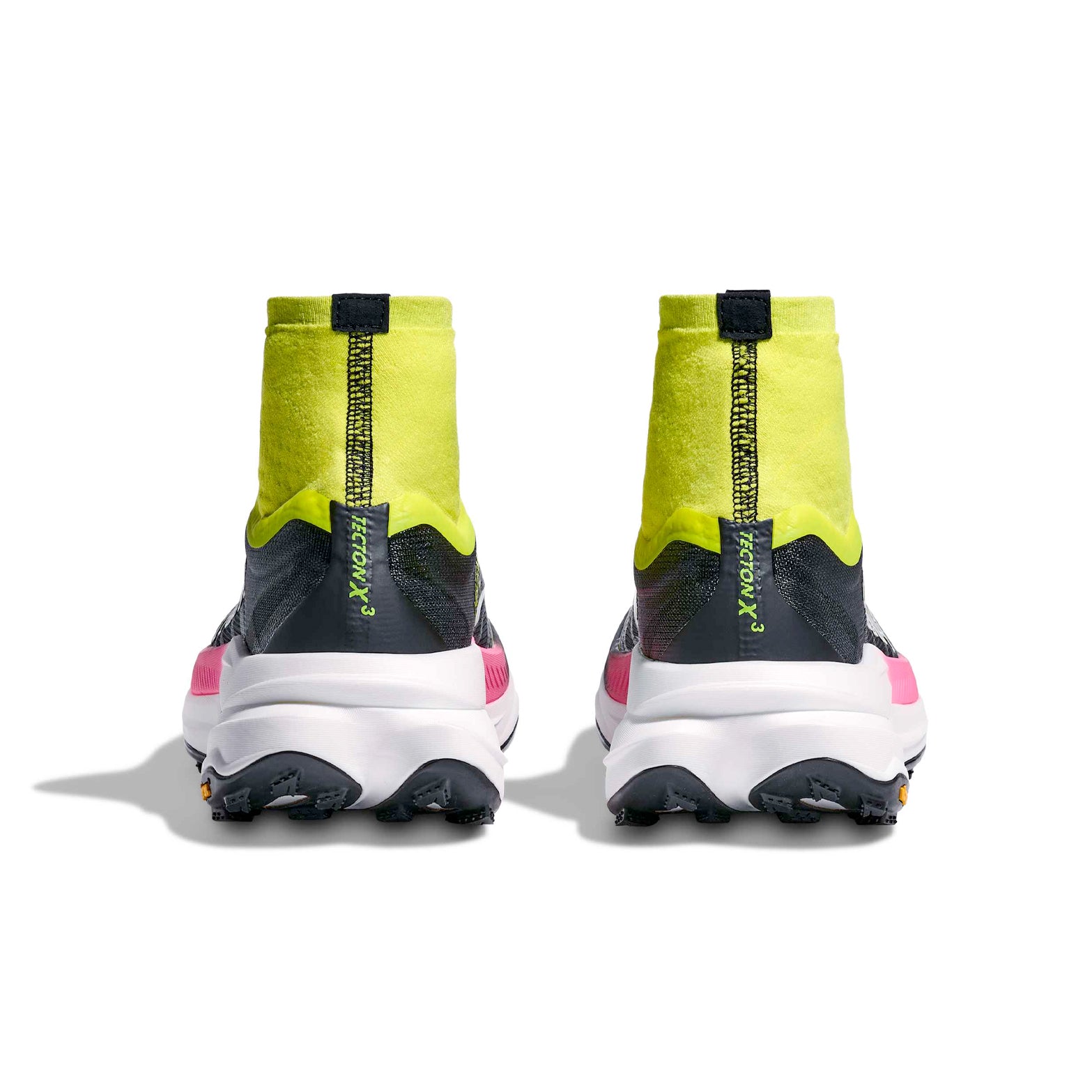 Men's Tecton X 3 Trail Running Shoes Neon Hoka Citrus / Black - Achilles Heel