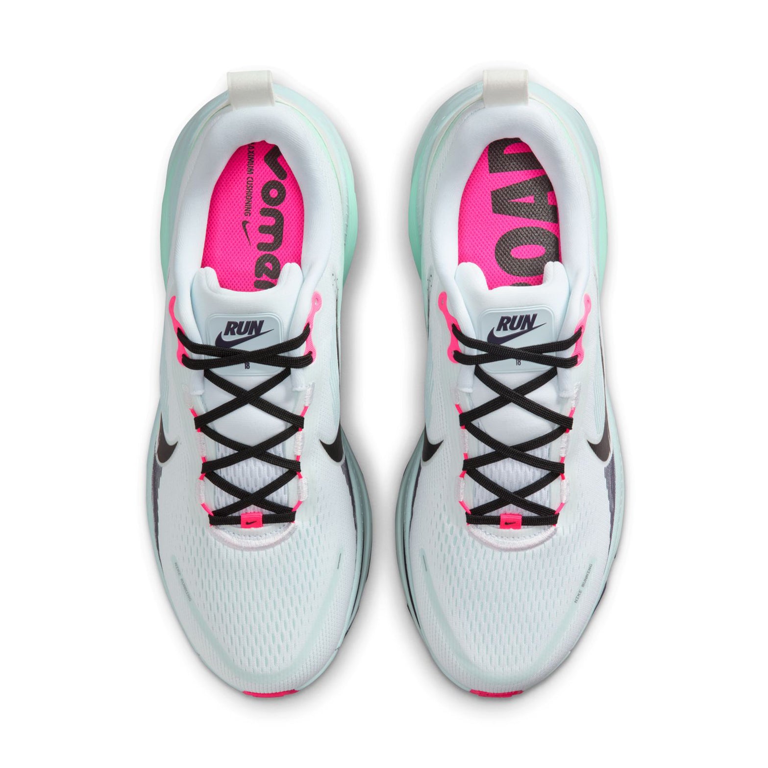 Men's Vomero 18 Running Shoes White / Glacier Blue / Hyper Pink / Black
