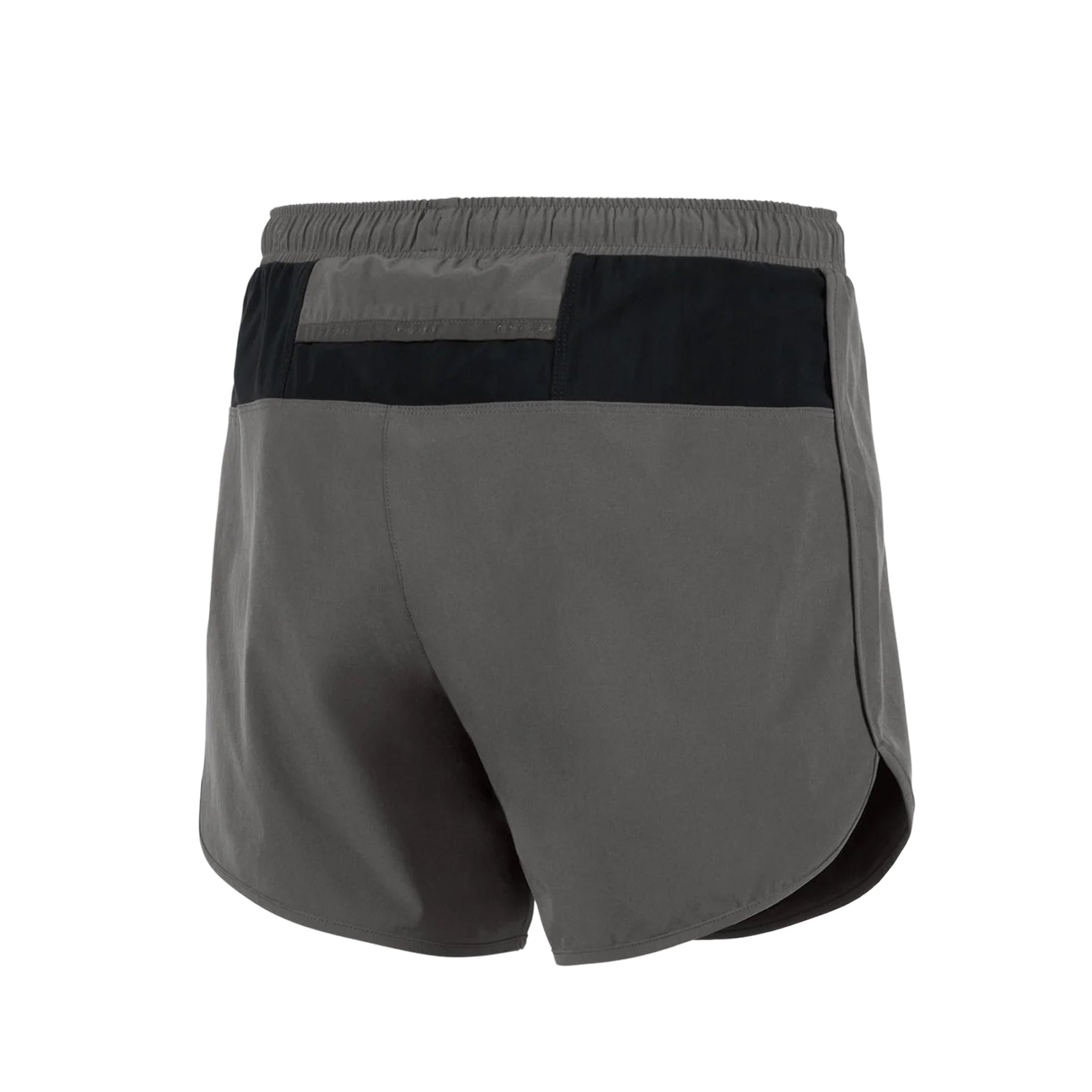 District Vision Men's 5 Inch Training Shorts Carbon front product view showing ultralight aloe four-way stretch comfort liner with powermesh panelling and 5-inch inseam