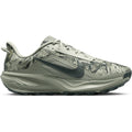 Men's Nike ACG Pegasus Trail Running Shoes Spruce Fog Sea Glass Black Spruce outer side view showing ReactX foam midsole with All Terrain Compound outsole for responsive trail running with road-shoe comfort