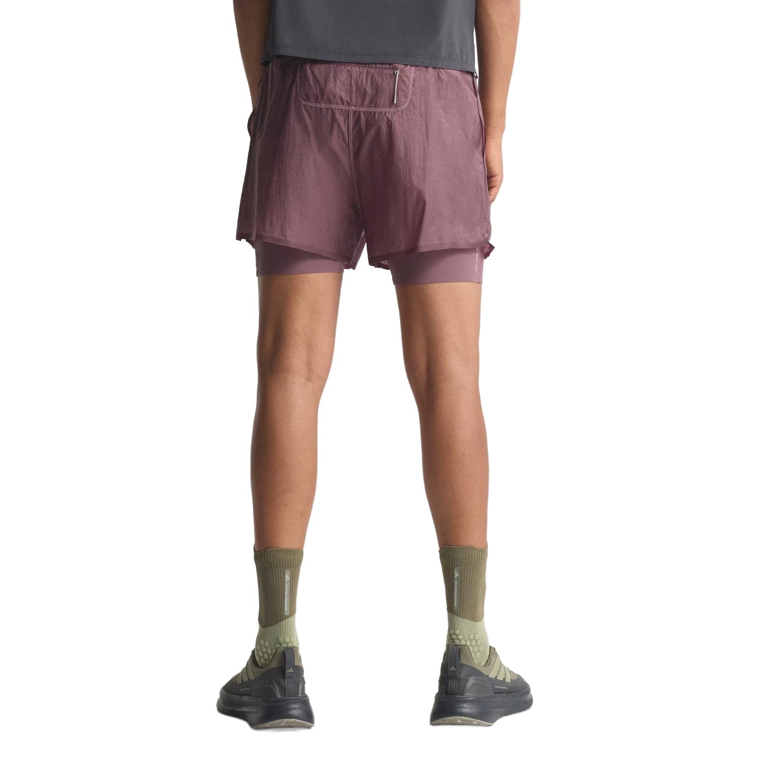 Men's Adi365 H.Koumori Running 2 in 1 Shorts Shadow Fig