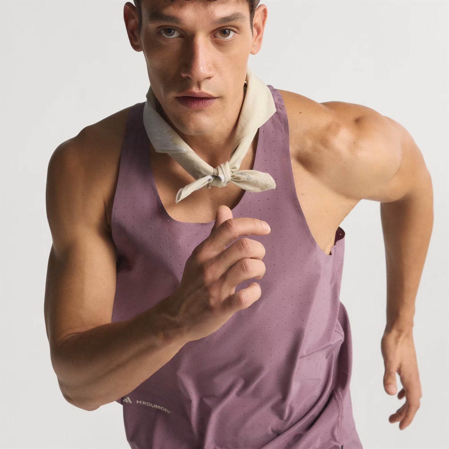 Men's Adi365 H.Koumori Running Tank Shadow Fig