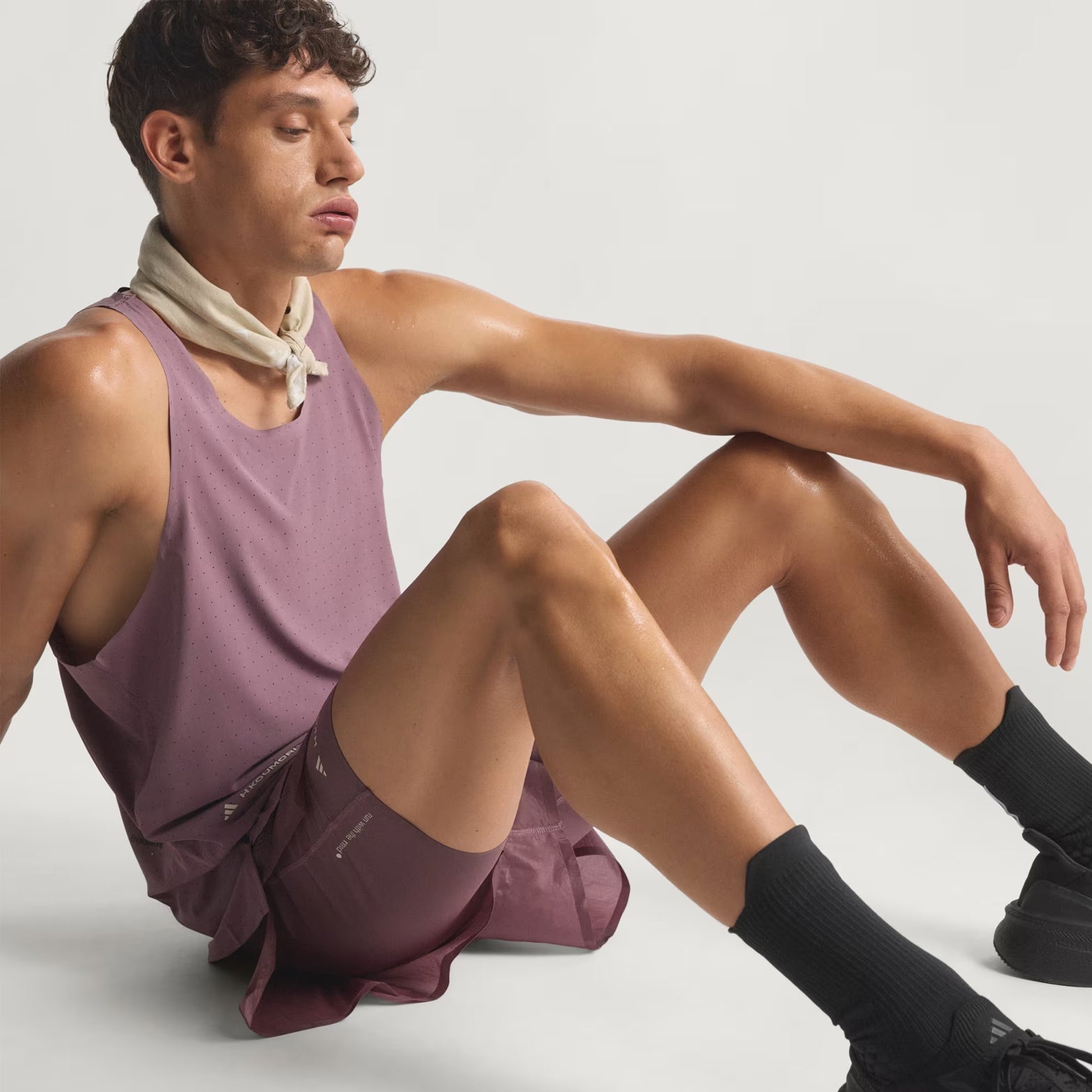 Men's Adi365 H.Koumori Running Tank Shadow Fig