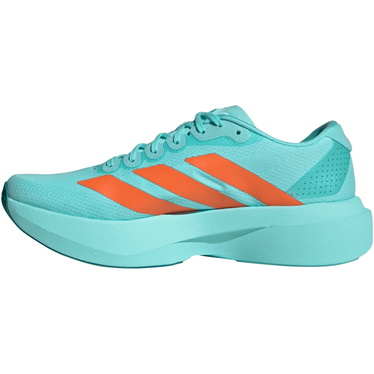 Men's Adizero EVO SL Woven Running Shoes Flash Aqua / Impact Orange / Arctic Fusion