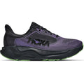 Men’s Arahi 9 Running Shoes Black / Squid Ink stability running shoes featuring a thick black midsole and a green outsole.