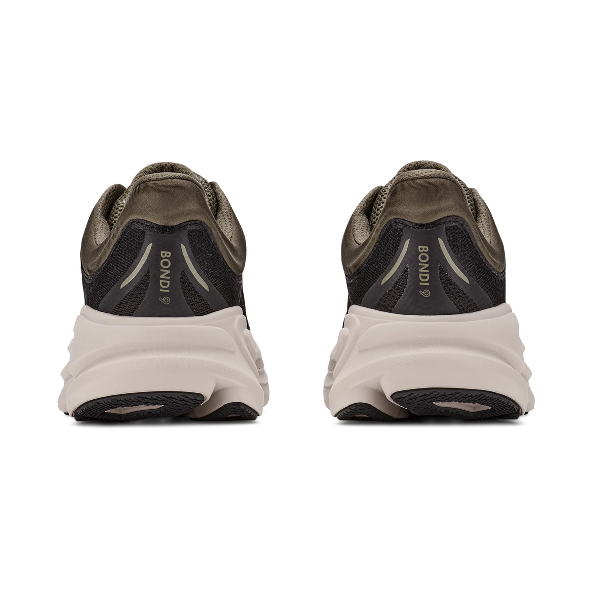 Men's Bondi 9 Running Shoes Black / River Rock Grey