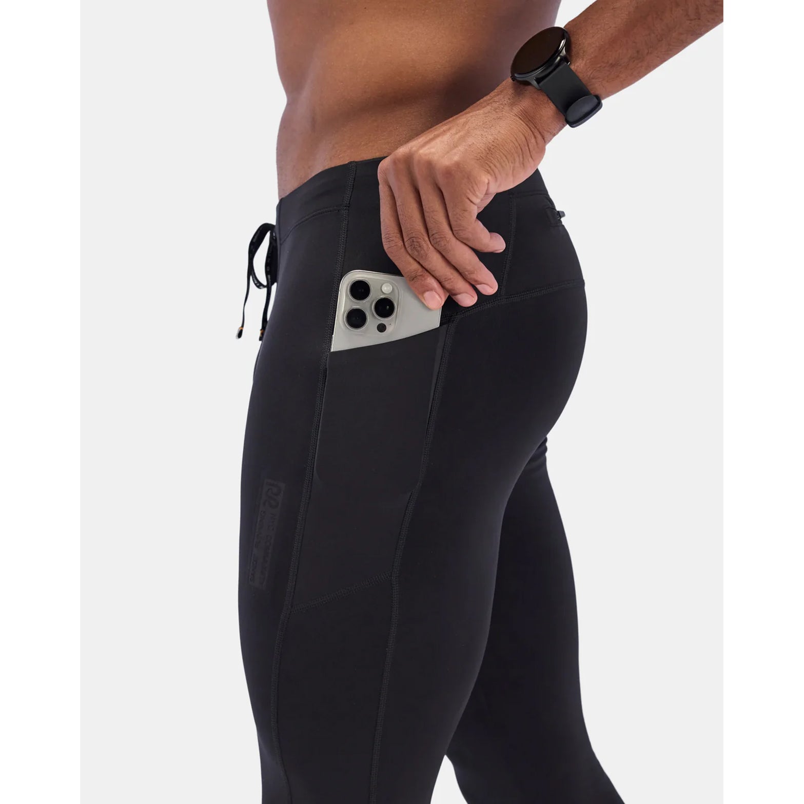 Men's Brushed Stamina Cold Weather Tights Black - Achilles Heel